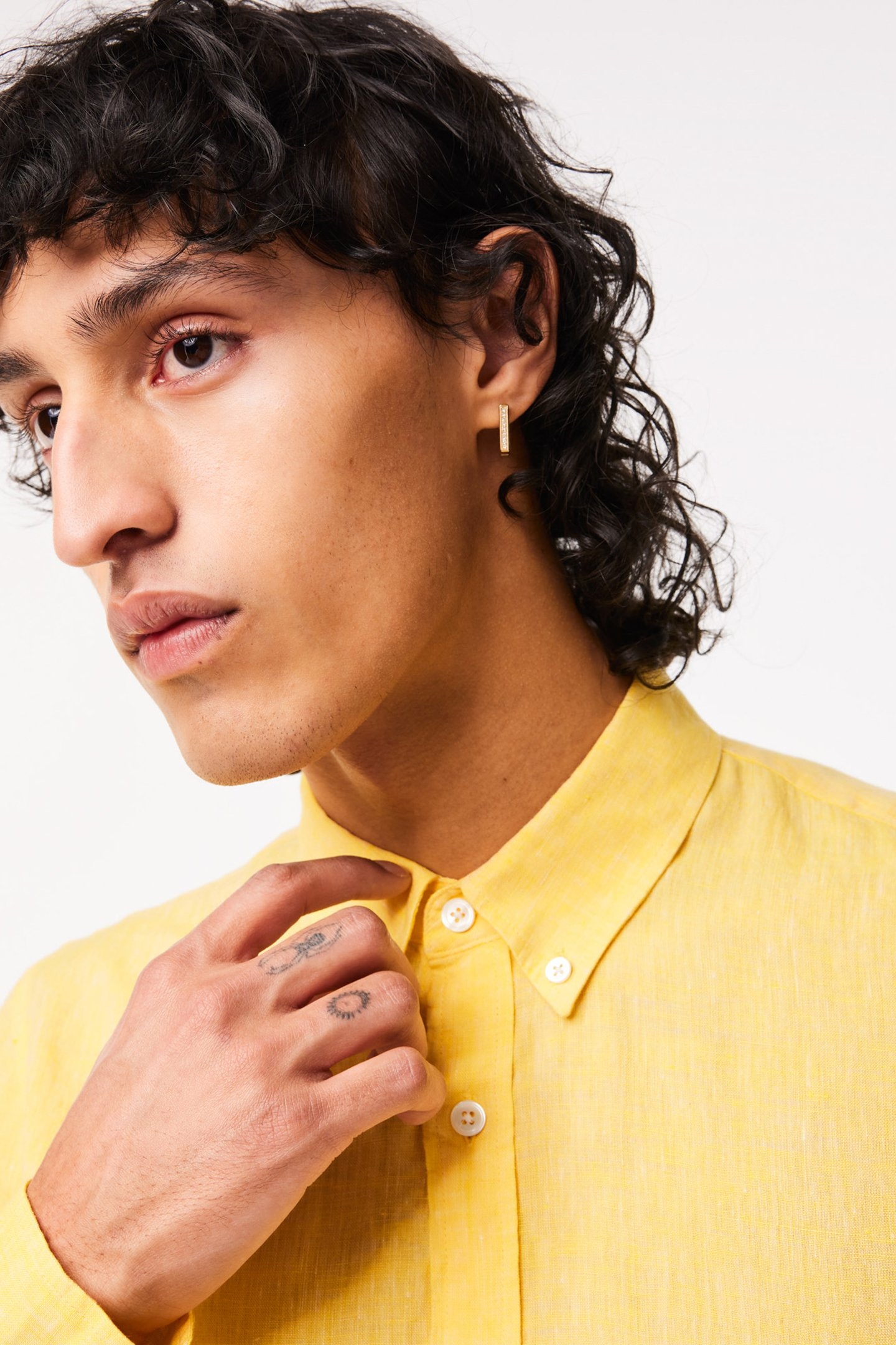 LONGSLEEVE WOVEN SHIRT YELLOW 5