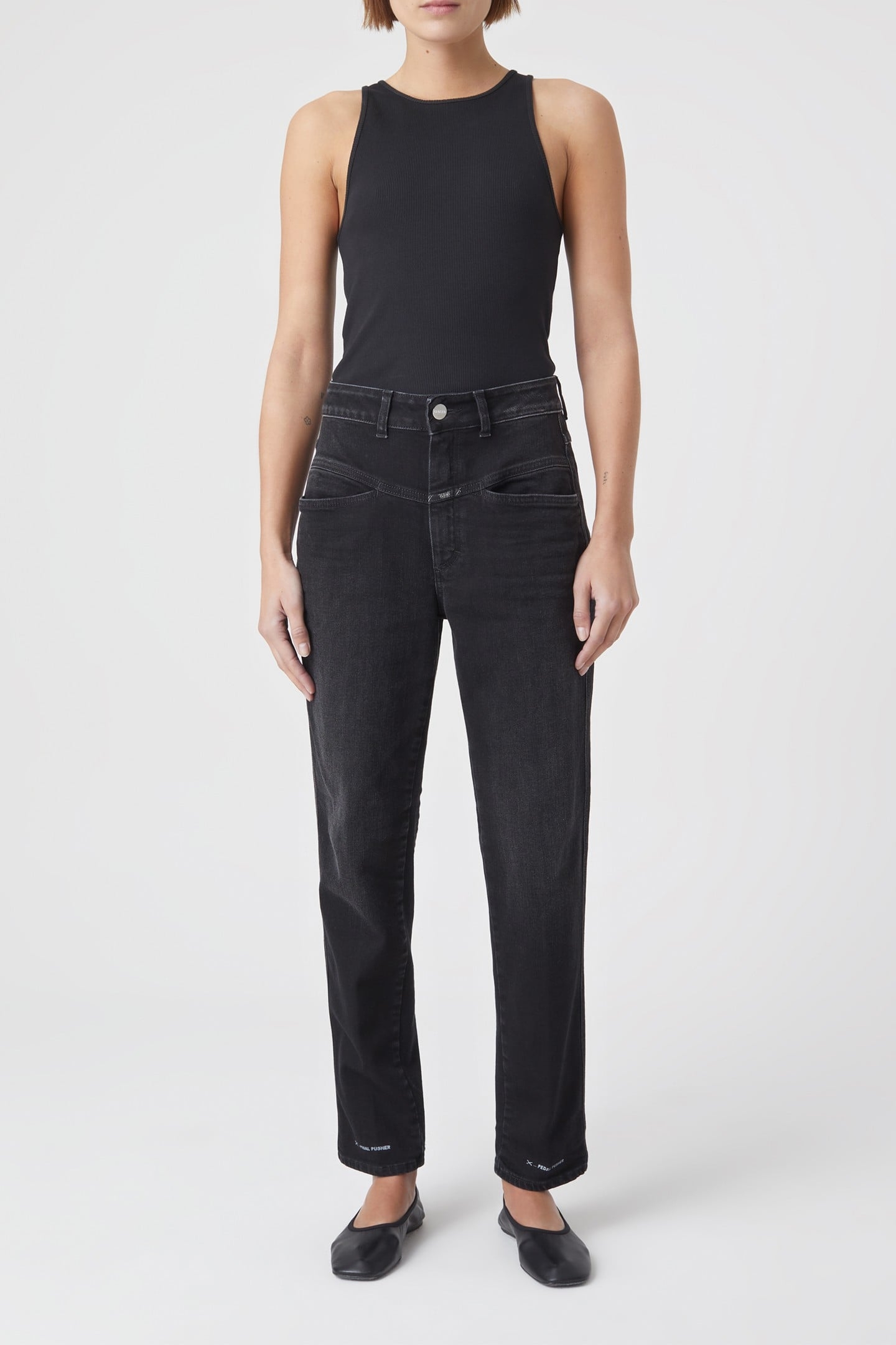 PEDAL PUSHER JEANS DARK GREY 2