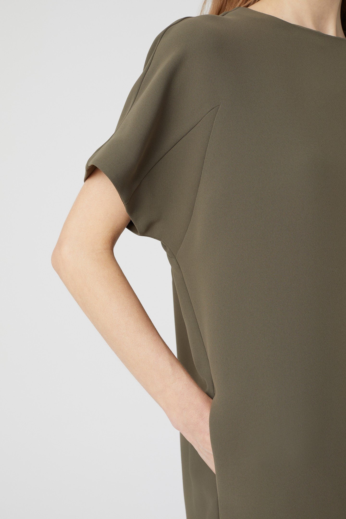 SHIFT DRESS ARMY GREEN 4