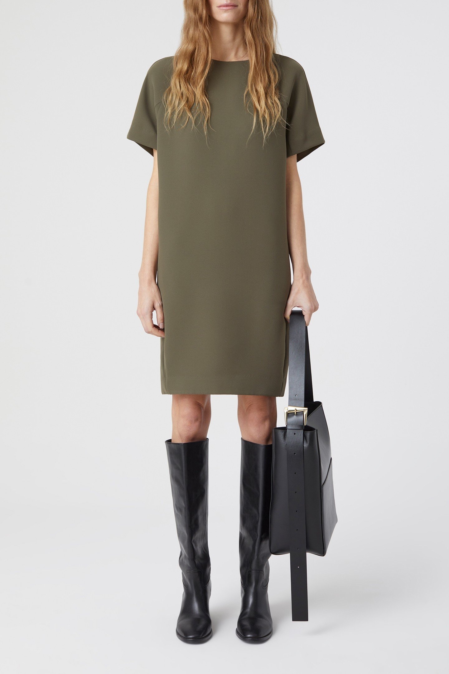 SHIFT DRESS ARMY GREEN 6