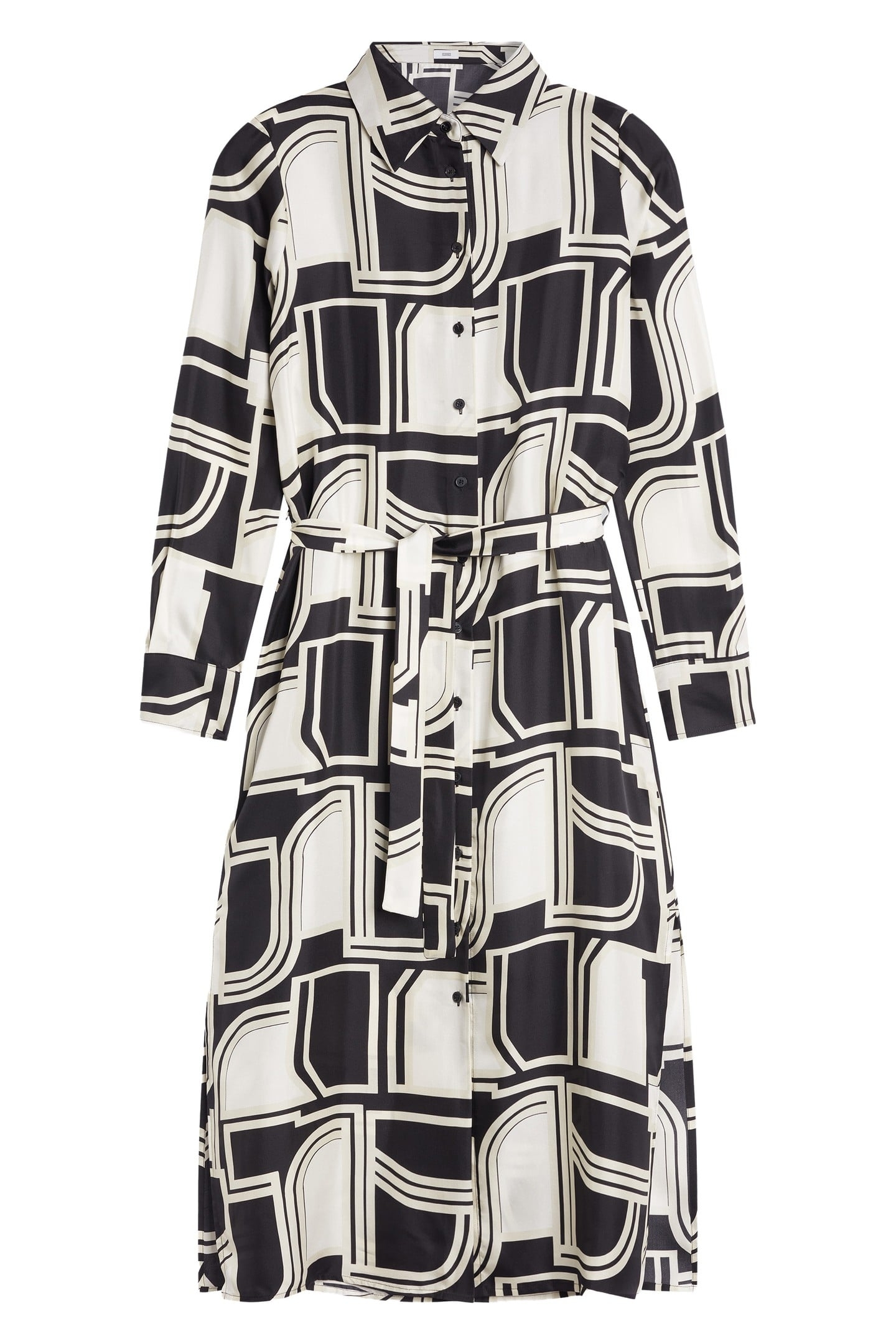 LONG SHIRT DRESS BLACK 4