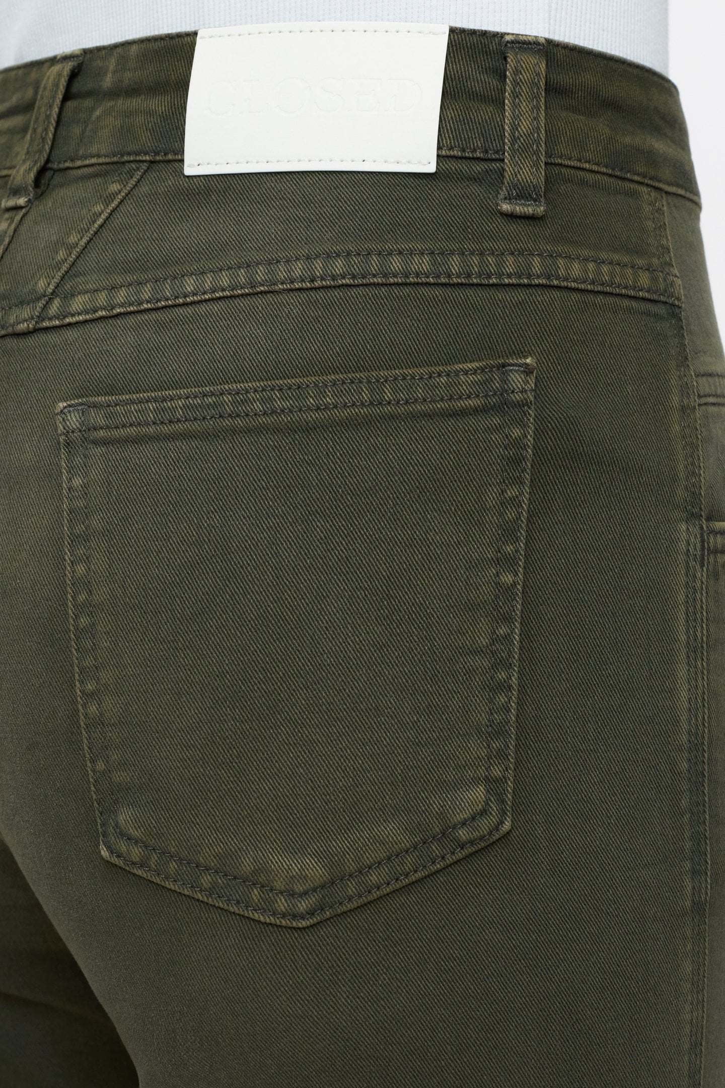 PEDAL PUSHER JEANS GREEN WEED 5