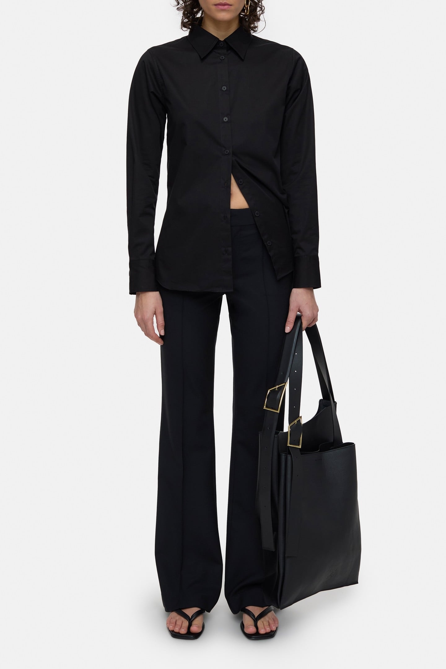 WAISTED SHIRT & BLOUSES BLACK 2