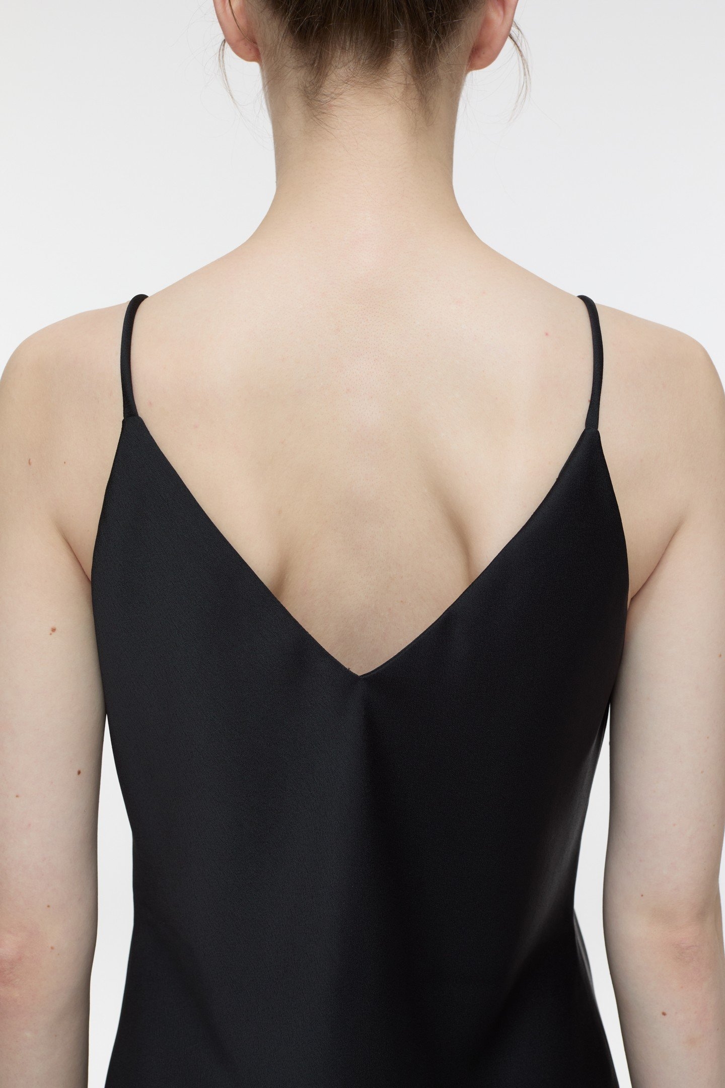 WAISTED SLIP DRESS BLACK 5