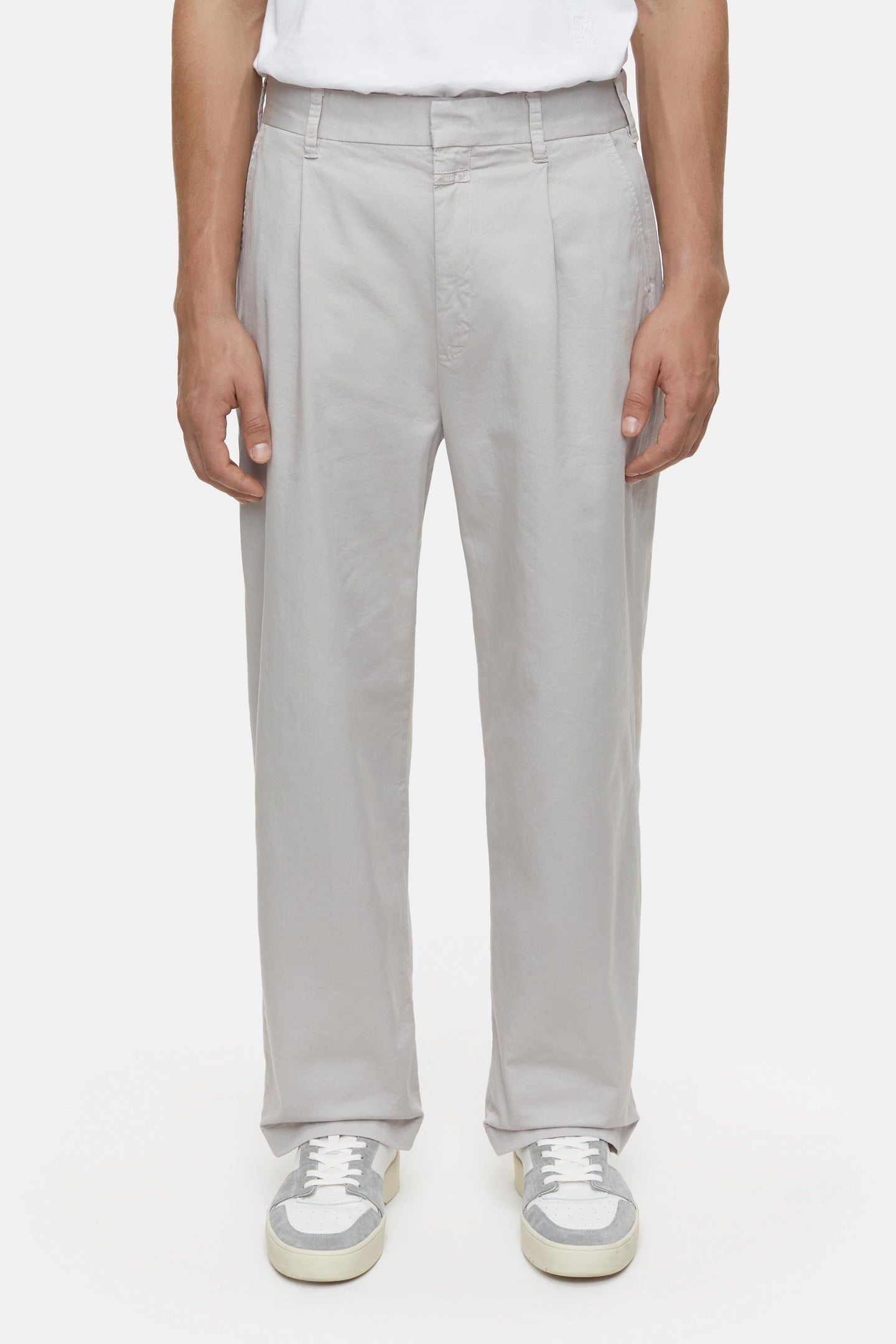 BLOMBERG WIDE PANTS CHALK GREY 2