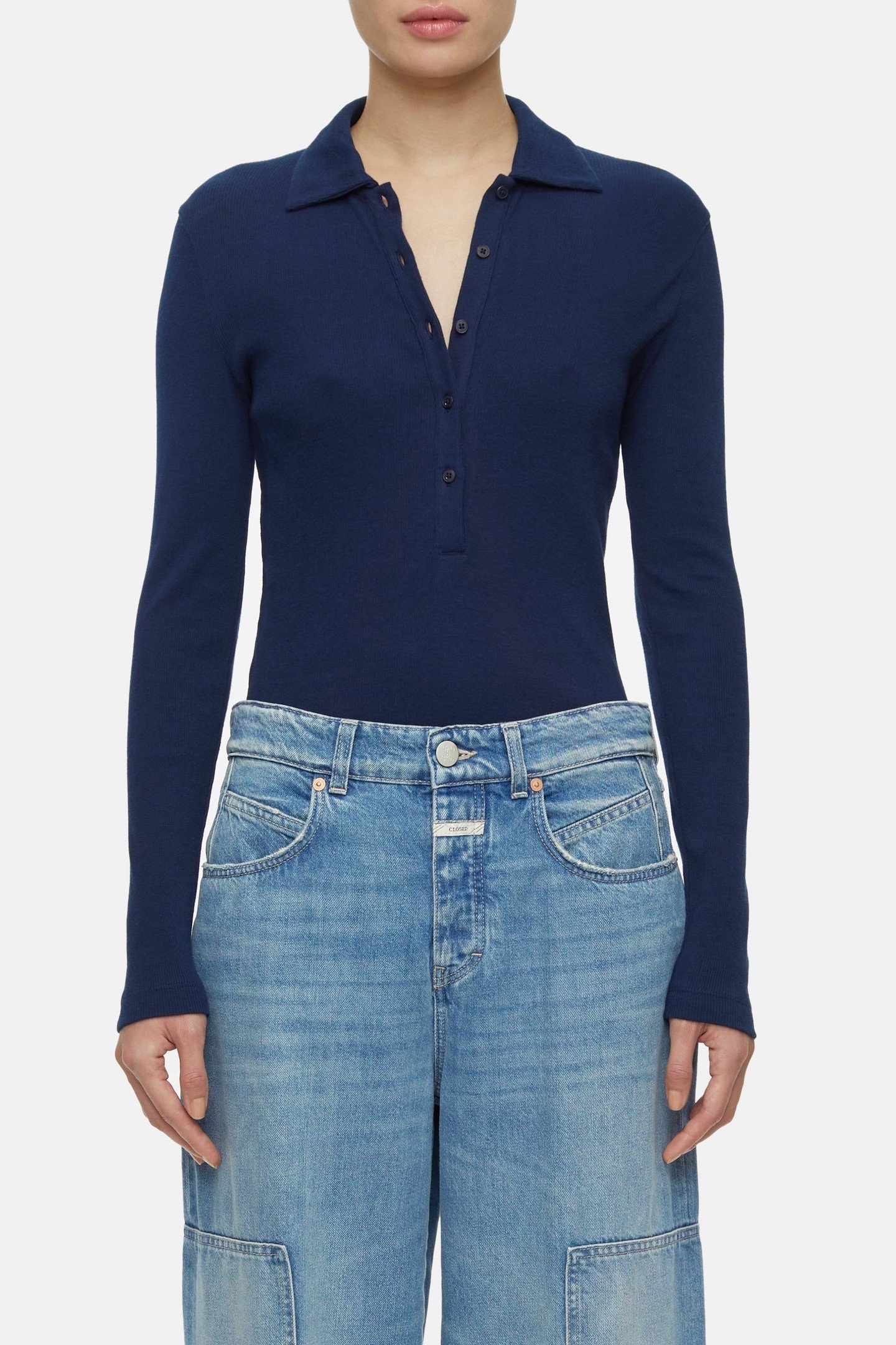 POLO LONGSLEEVE T-SHIRTS SPACE BLUE 1