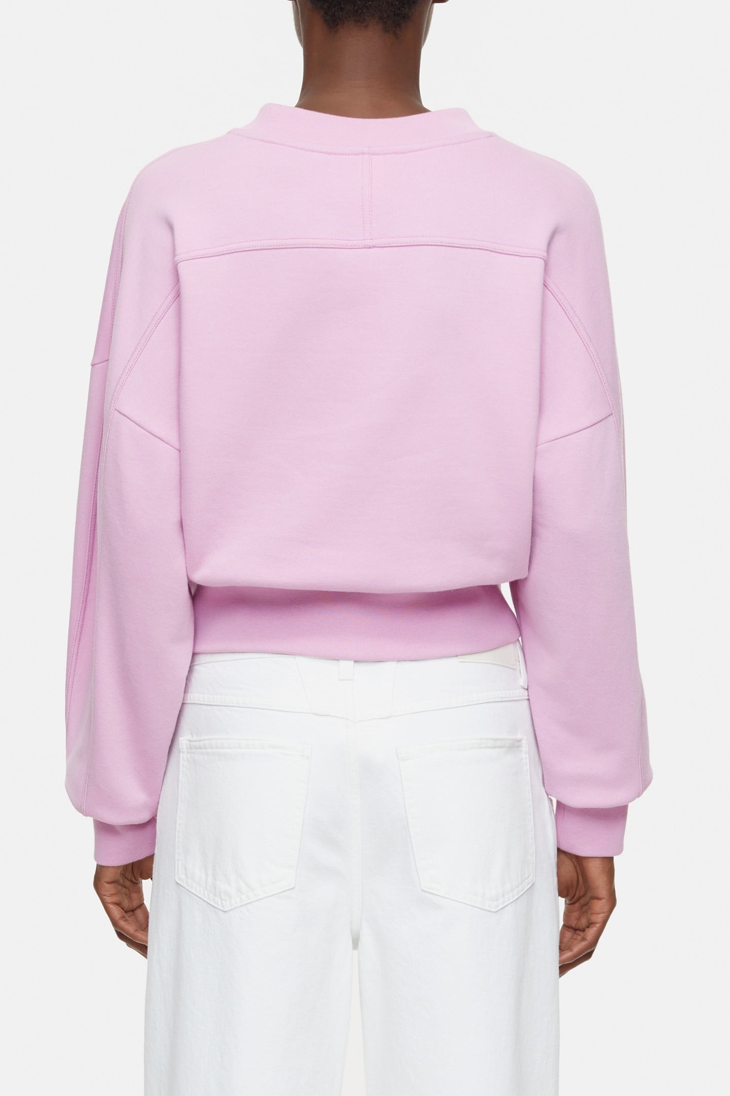 CROPPED CREW NECK T-SHIRTS PINK POENY 3