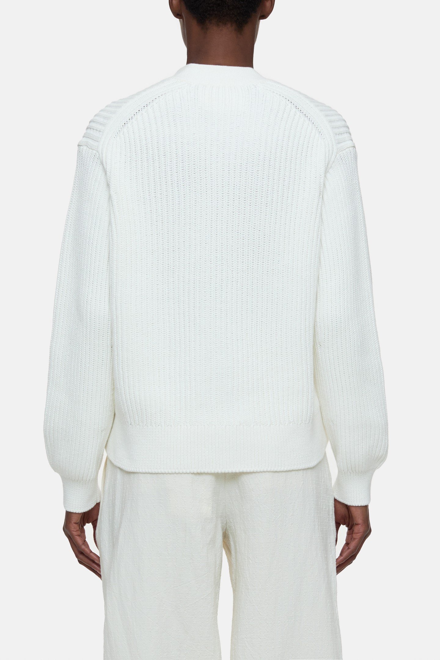 WRAP CARDIGAN LONG SLEEVES KNITS IVORY 4