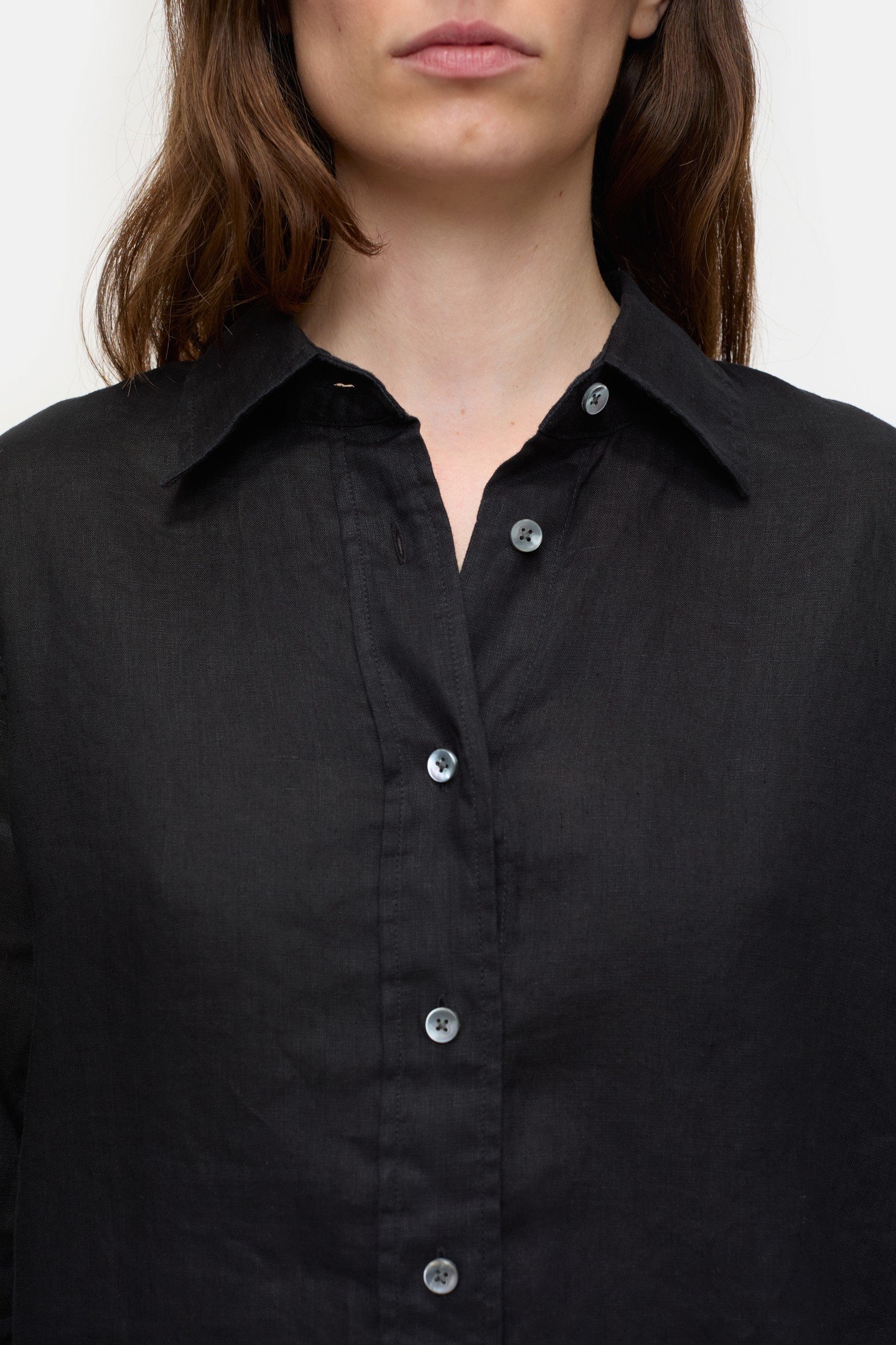 STRAIGHT FITTED SHIRT & BLOUSES BLACK 5