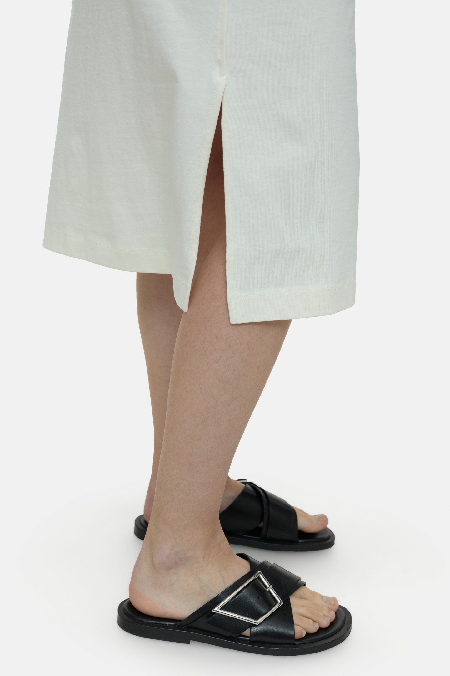 T-SHIRT DRESS IVORY 4