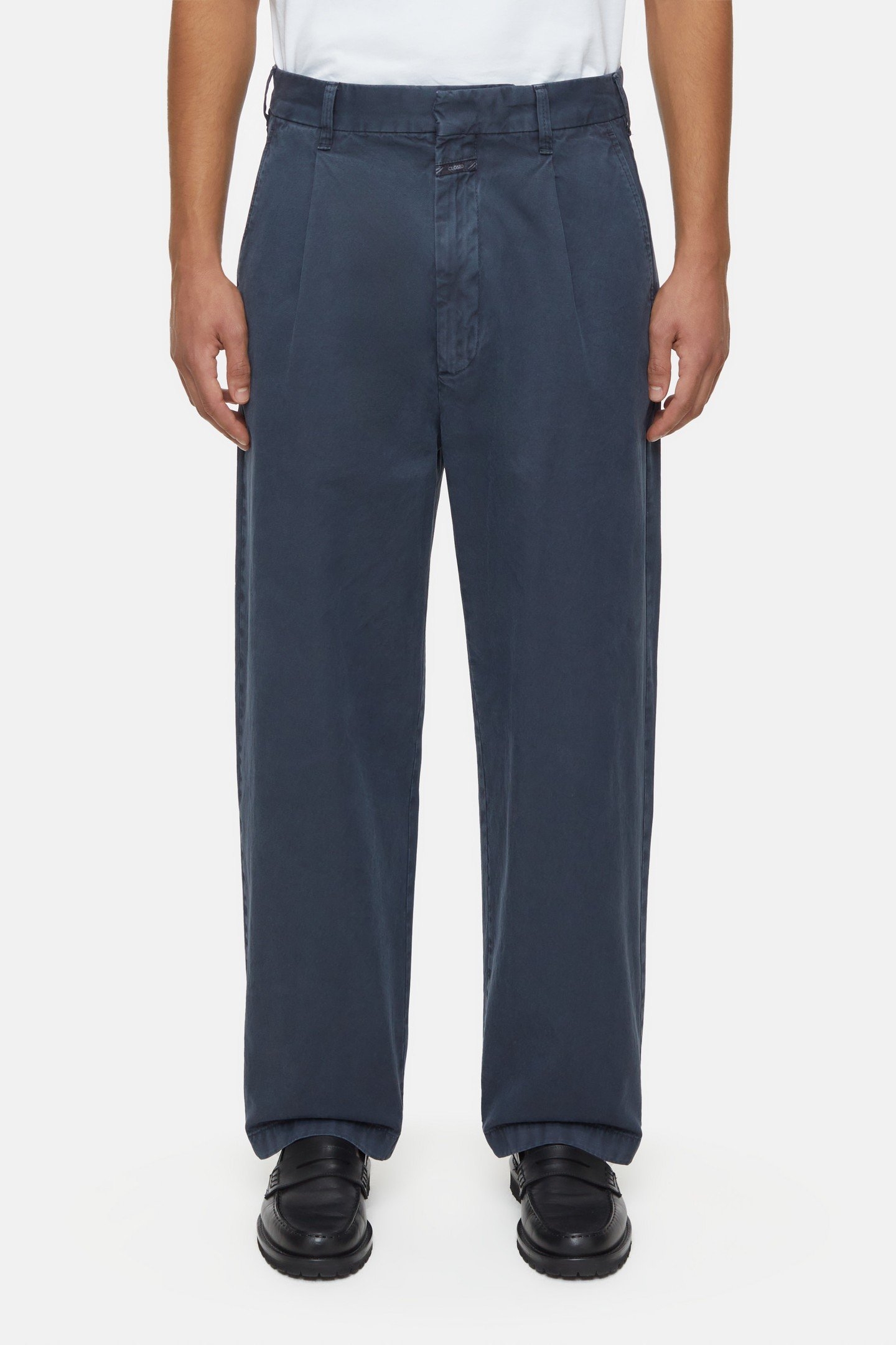 BLOMBERG WIDE PANTS SMOKEY BLUE 2