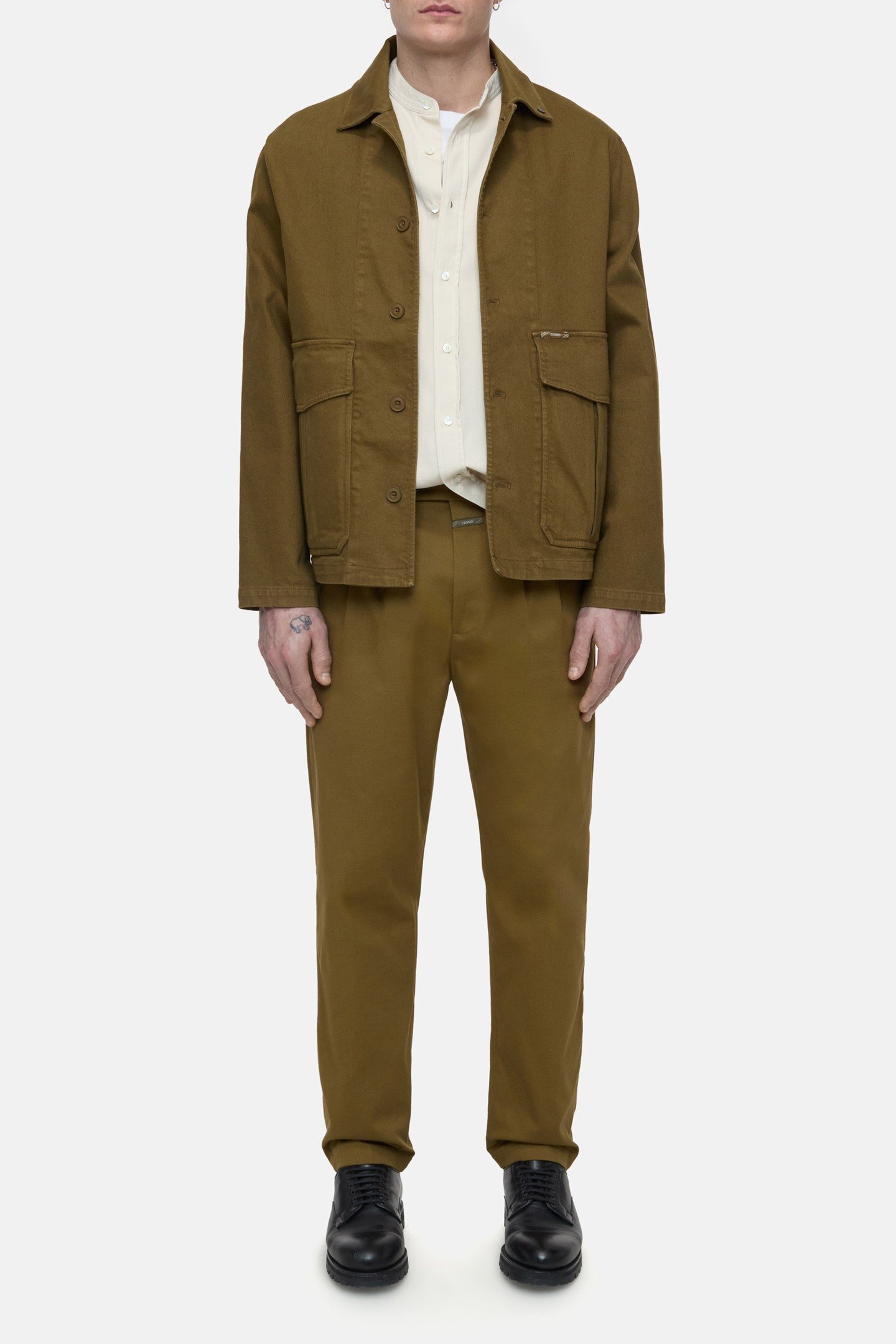 BERGEN TAPERED PANTS GOLDEN MOSS 1