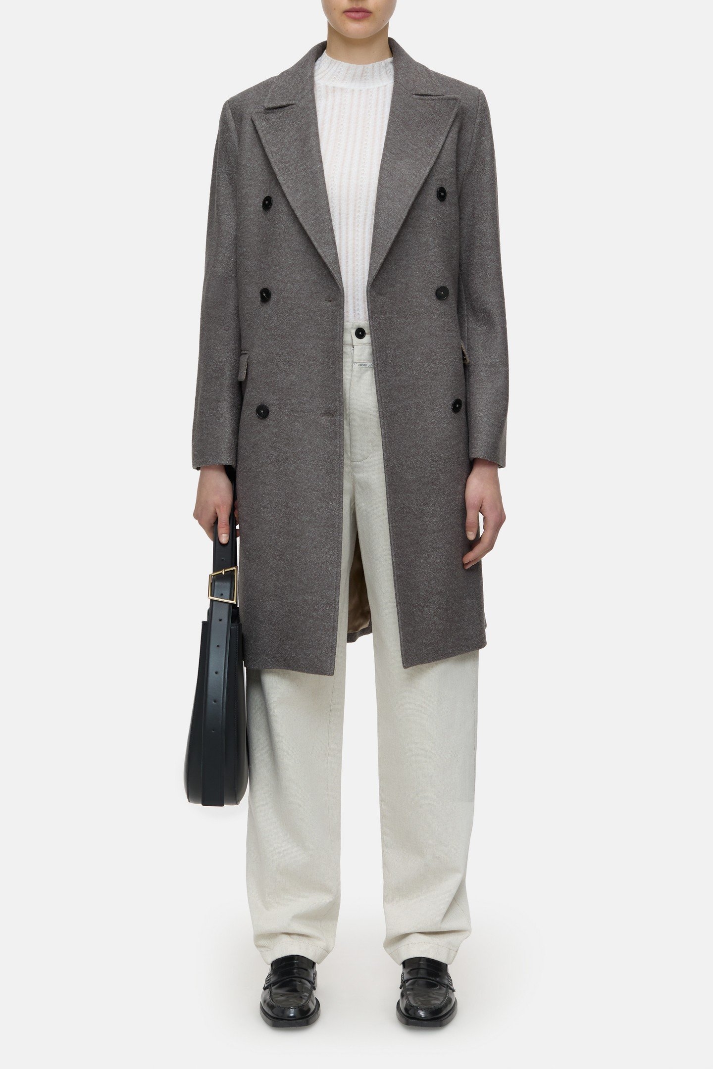 WOOL COAT JACKET HERITAGE GREY 1