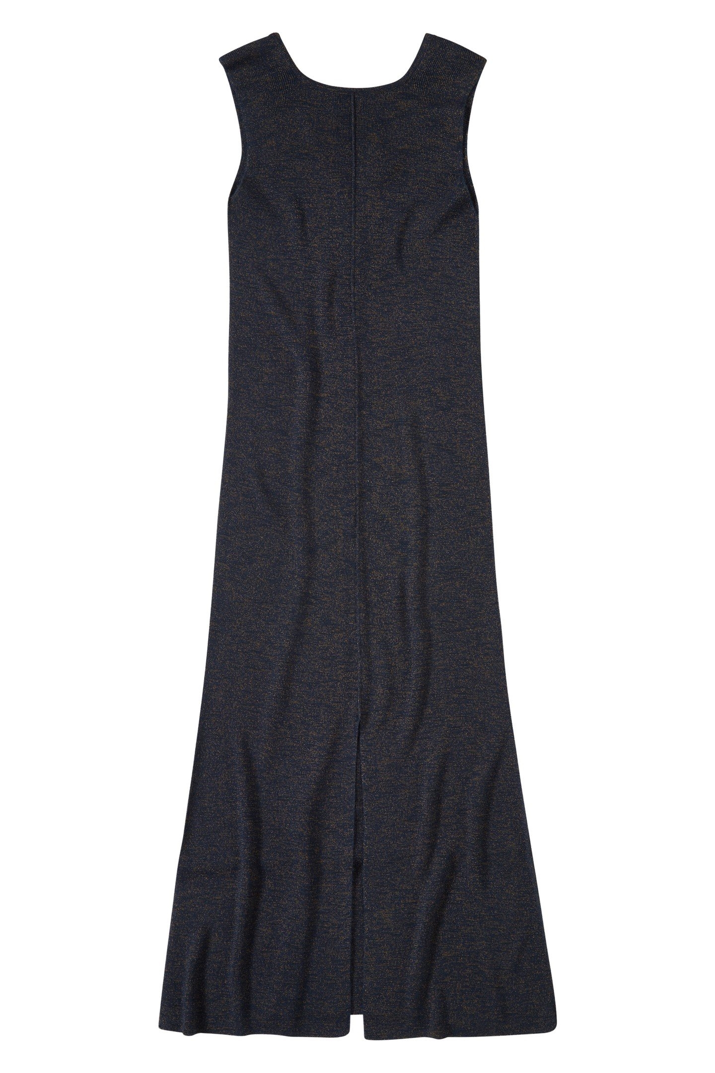 SLEEVELESS RIB DRESS SMOKEY BLUE 1