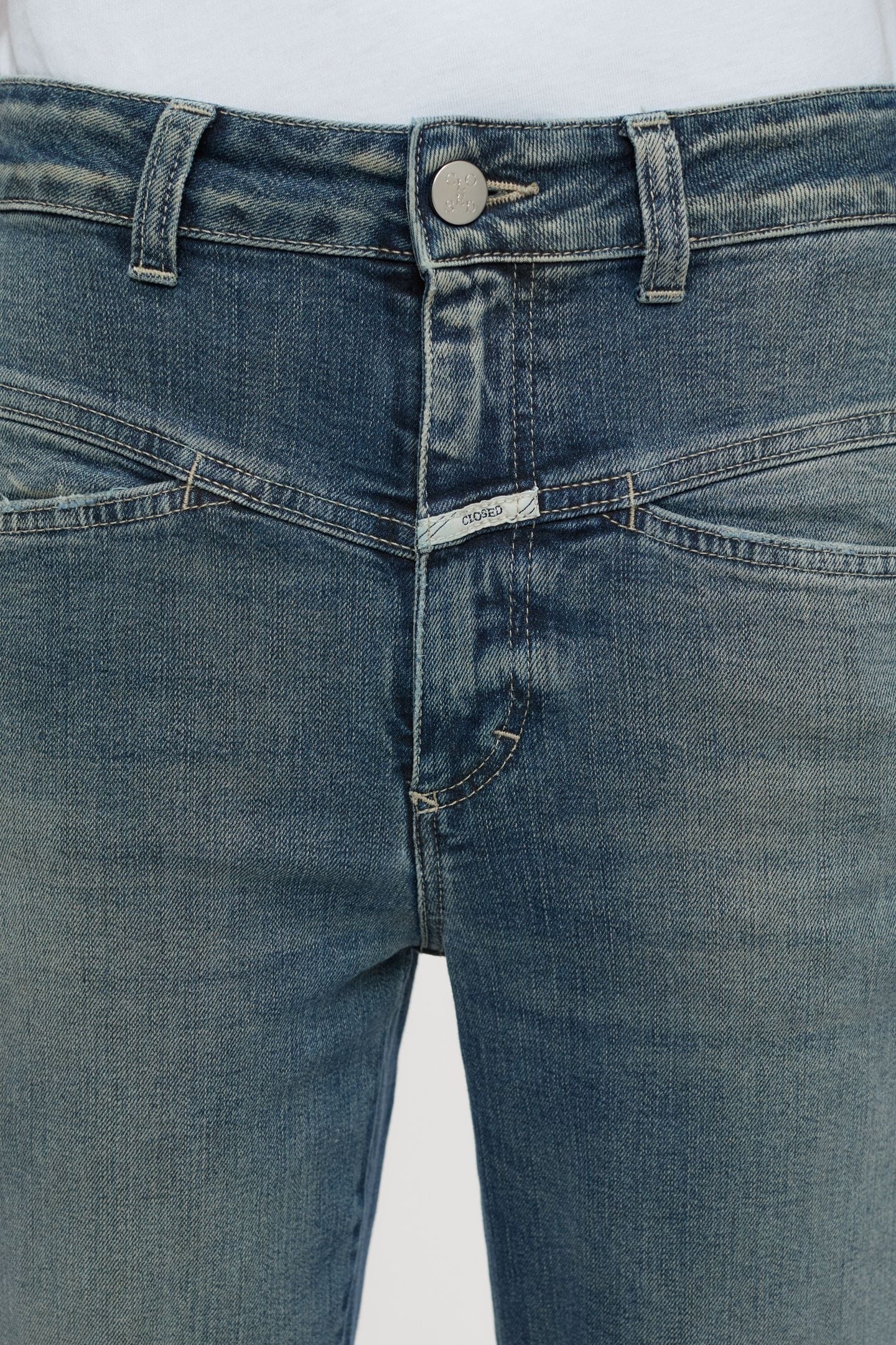 PEDAL PUSHER JEANS MID BLUE 5