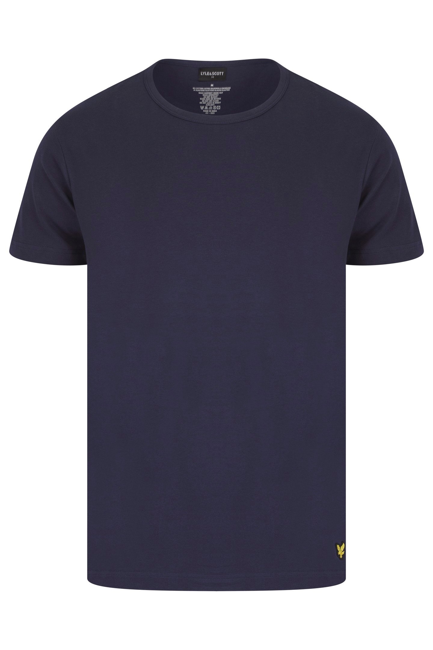 KYLE SHORT SLEEVE TEE AND WOVEN SHORT SLEEP SET PEACOAT/RUNY 2