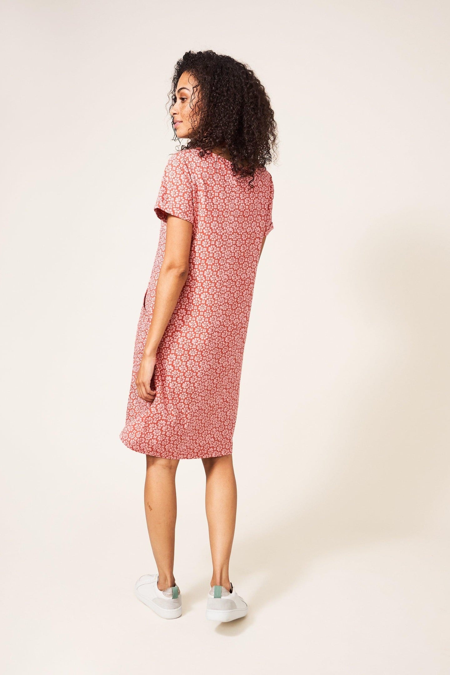 SELINA FAIRTRADE DRESS ORANGE MULTI 1