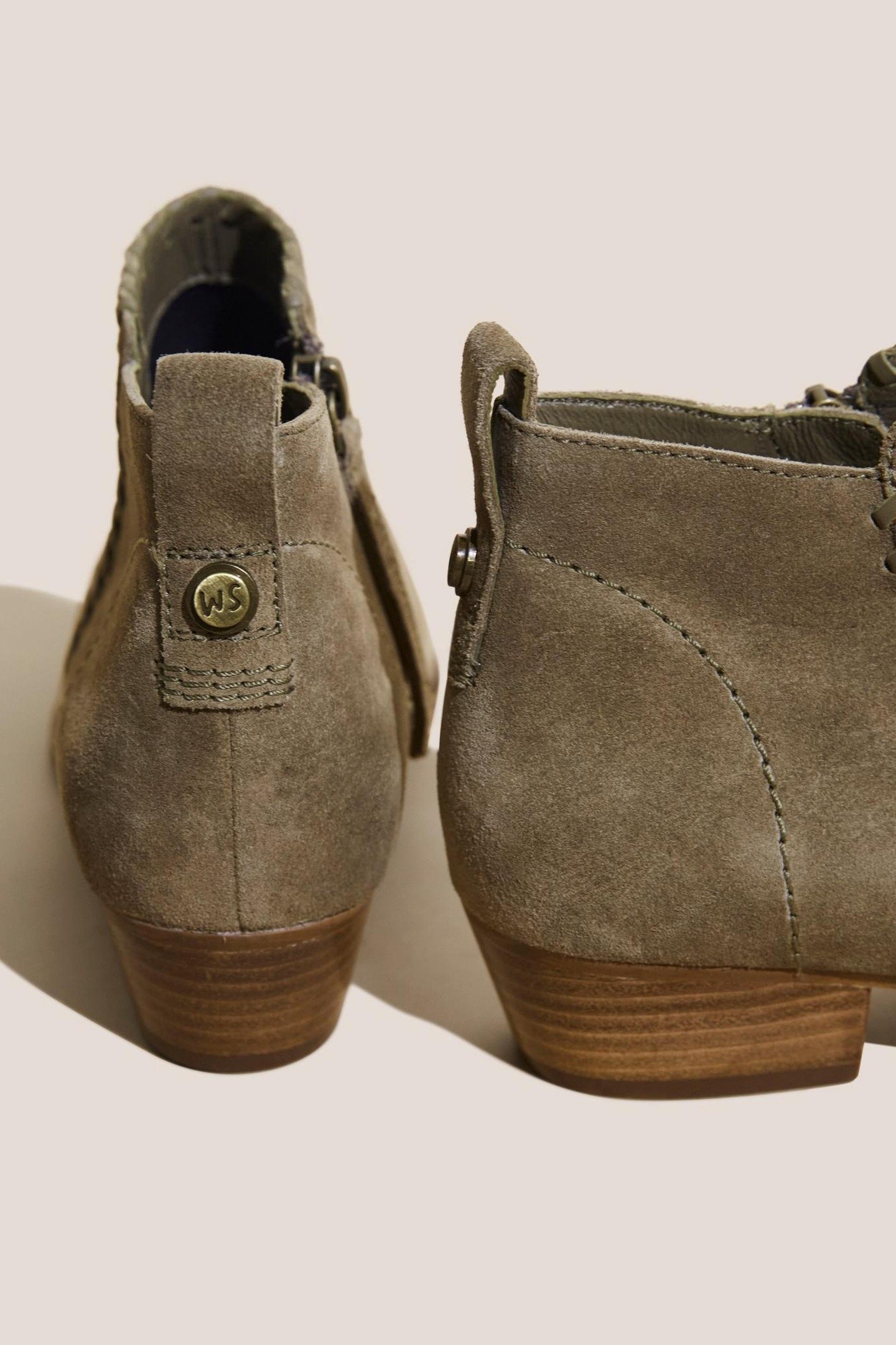 WILLOW SUEDE ANKLE BOOT DUSTY GREEN 2