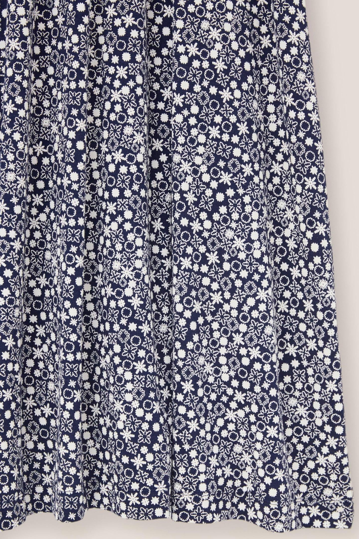 ESME JERSEY MIDI DRESS BLUE MULTI 3