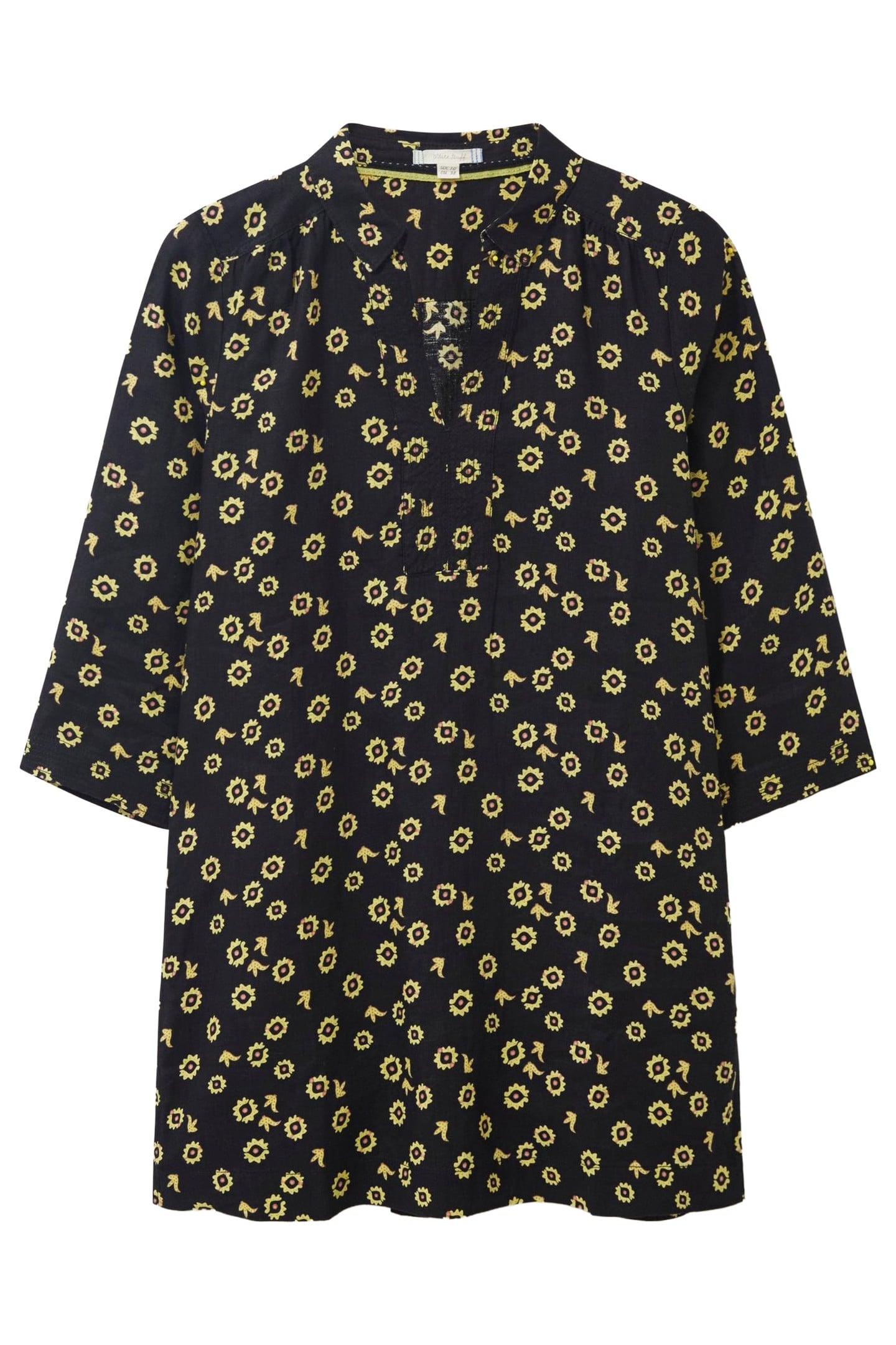 BLAIRE LINEN TUNIC BLACK MULTI 3