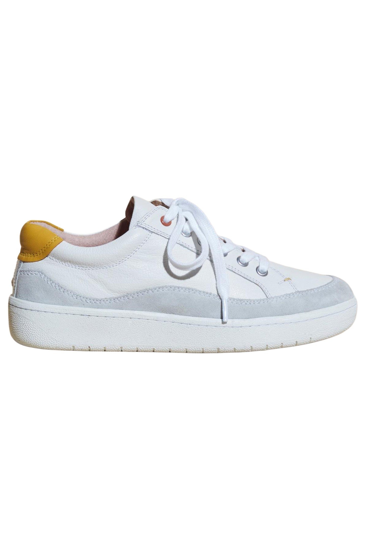 TULA LEATHER LACE UP TRAINER WHITE MULTI 5