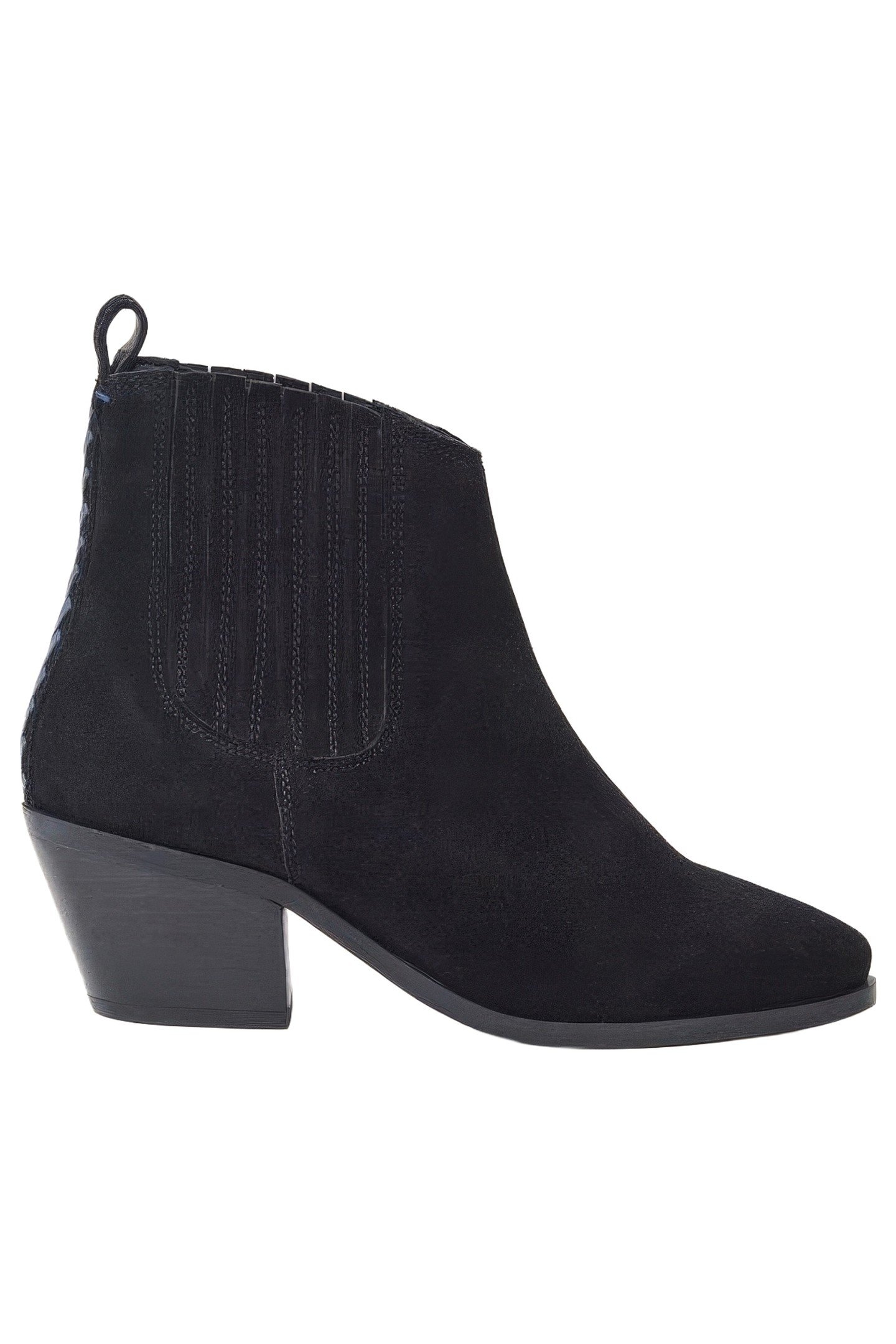 CHERRY SUEDE ANKLE BOOT PURE BLACK 1