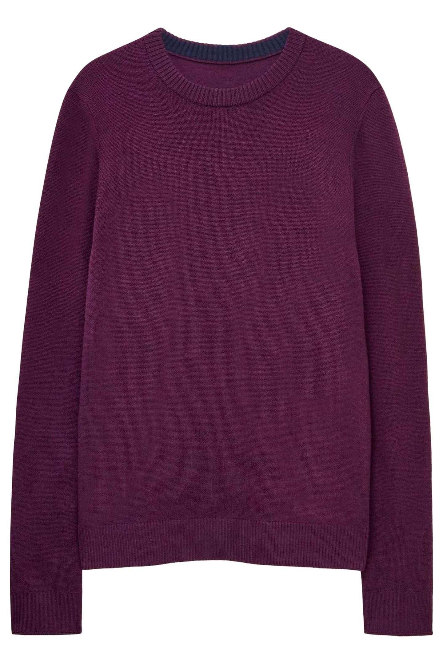 NEWPORT MERINO CREW MID PLUM 2