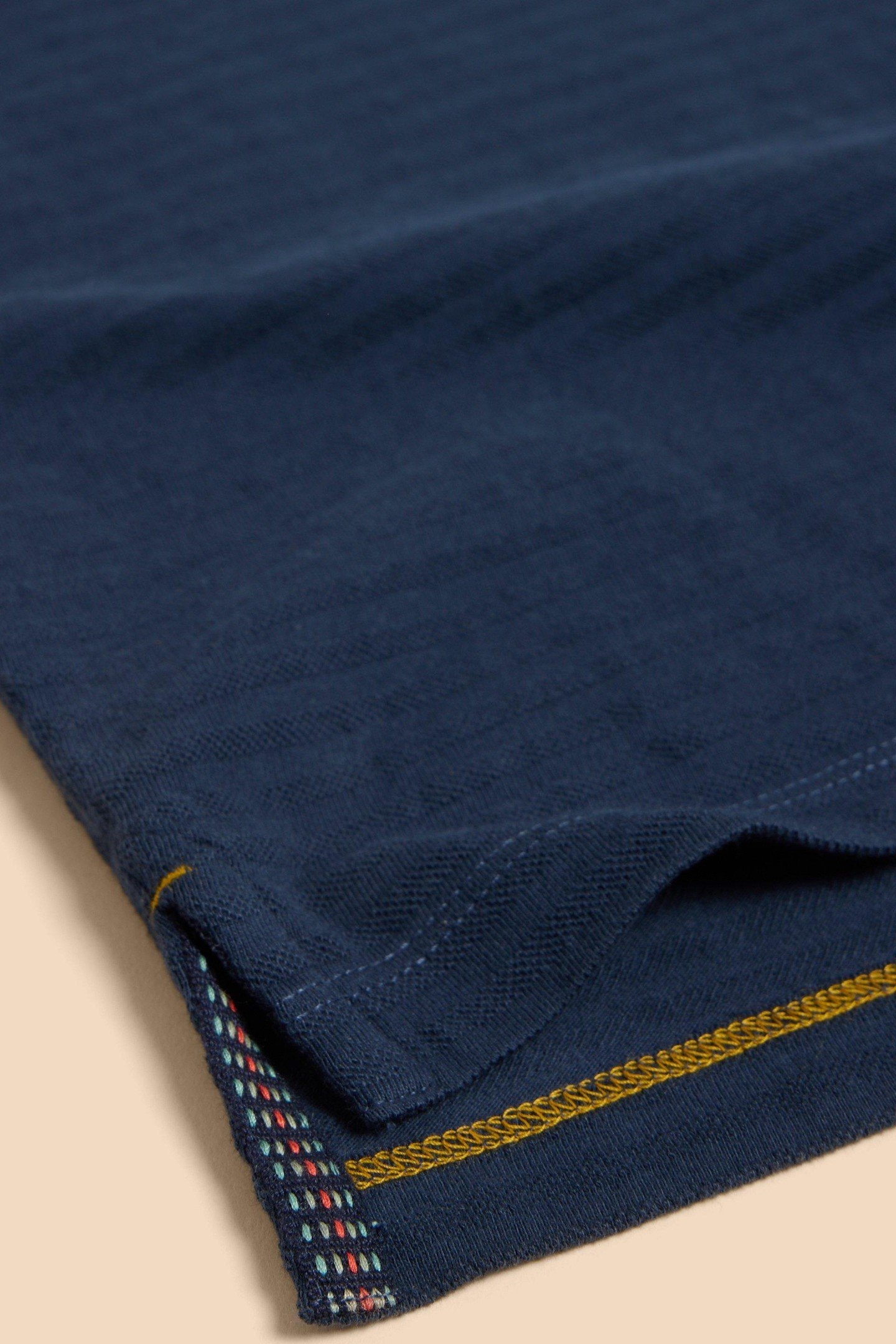 SS TEXTURED POLO DARK NAVY 4