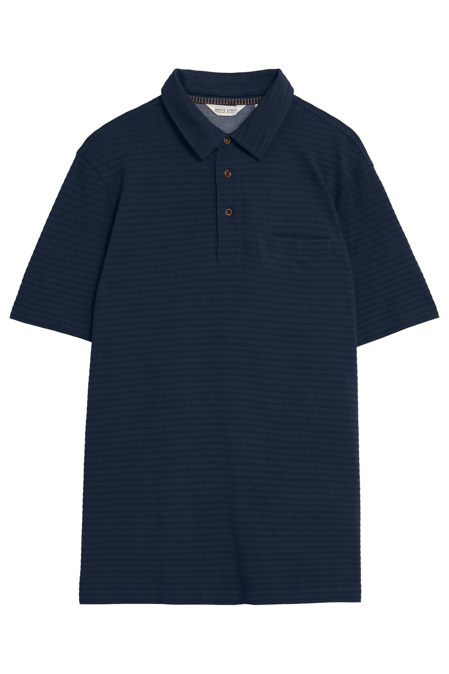 SS TEXTURED POLO DARK NAVY 1