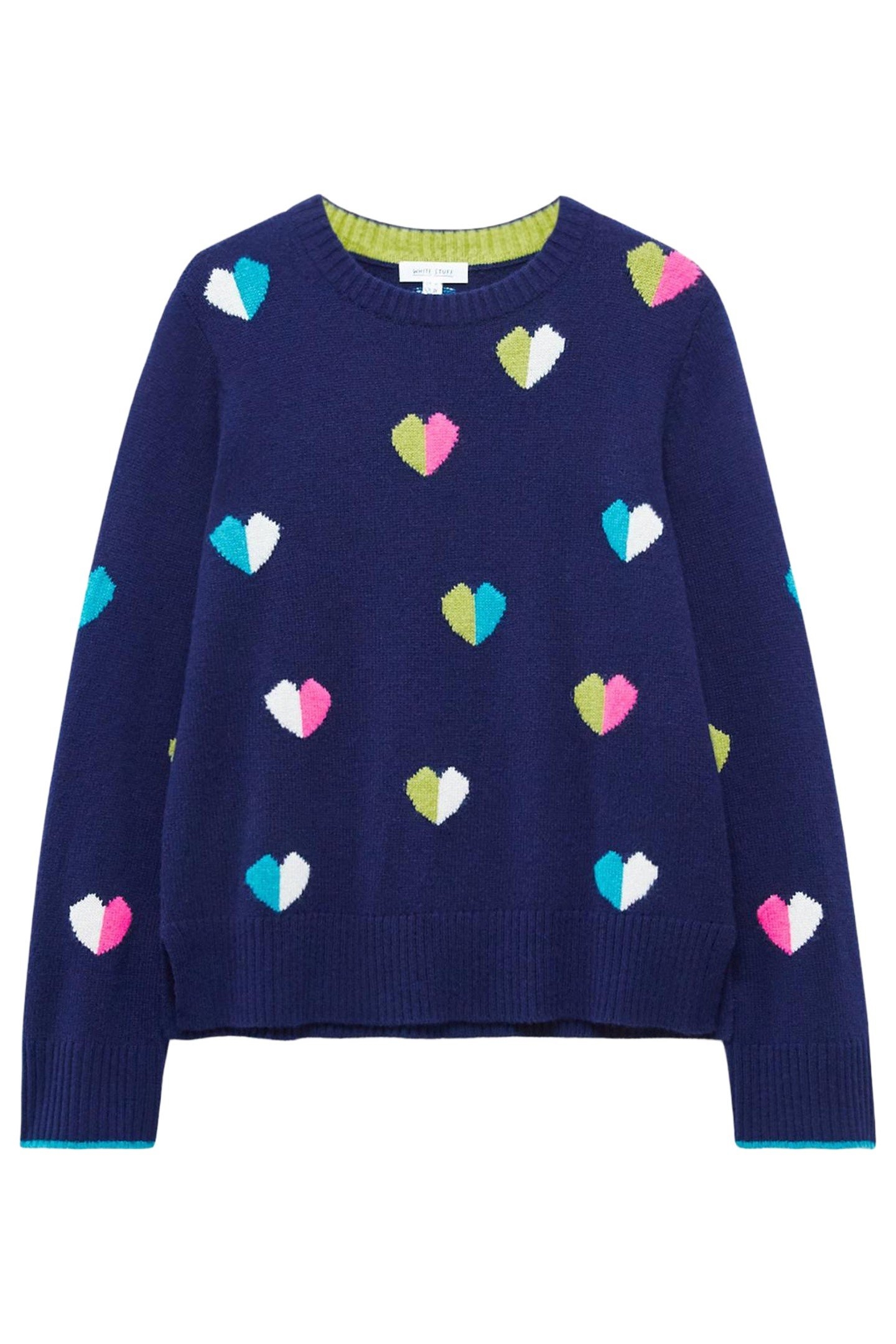 MULTI HEART JUMPER NAVY MULTI 3