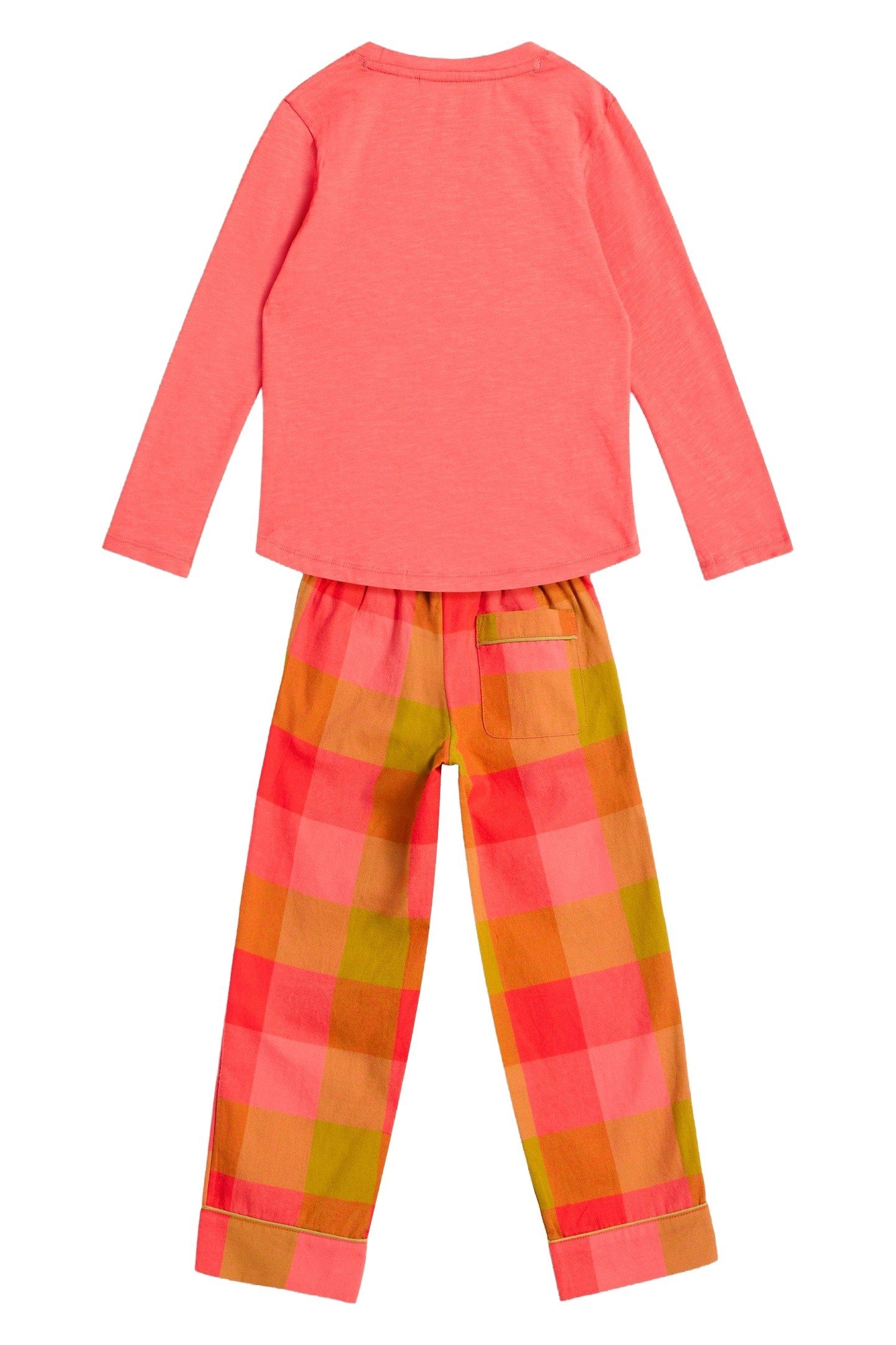 CHECK PJ SET PINK MULTI 2