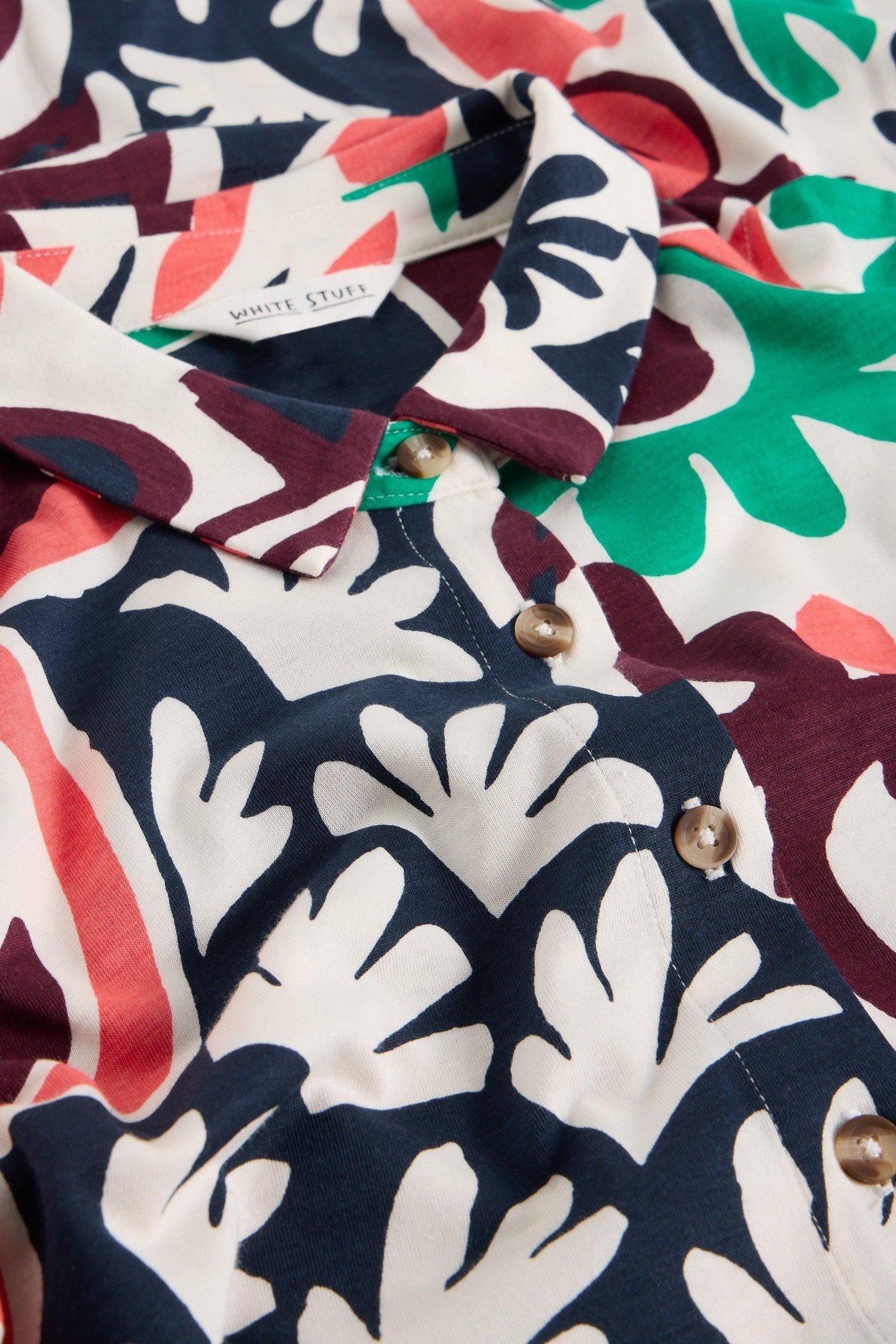 RUA JERSEY SHIRT DRESS BLACK MULTI 4