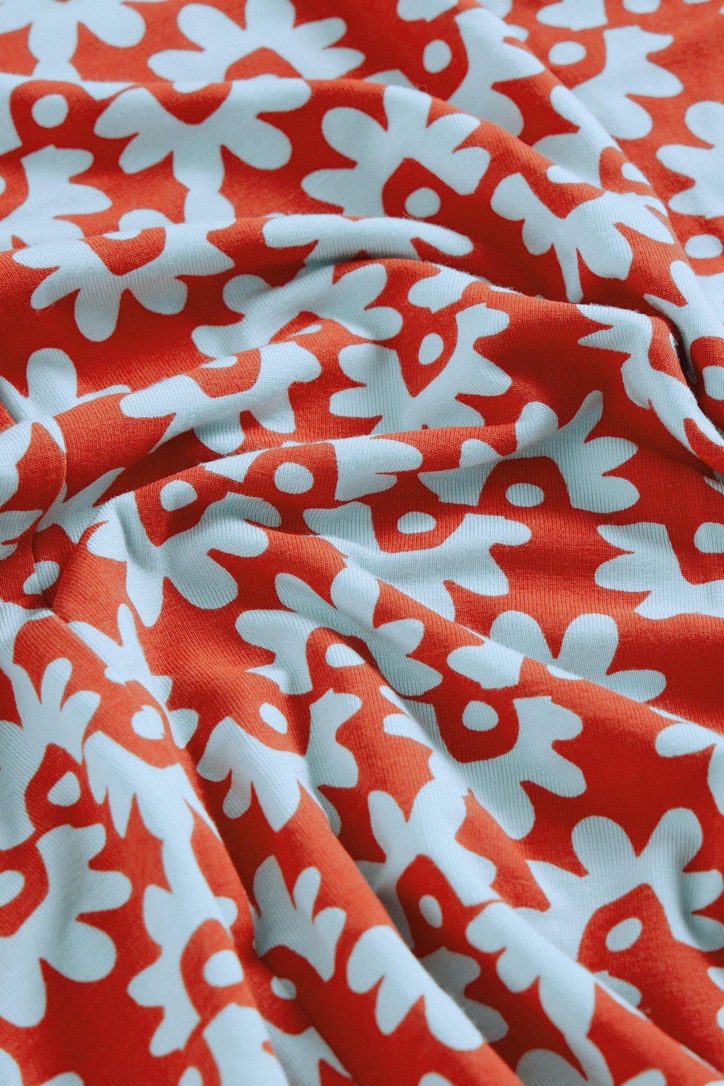 JADA JERSEY MAXI SKIRT RED PRINT 4