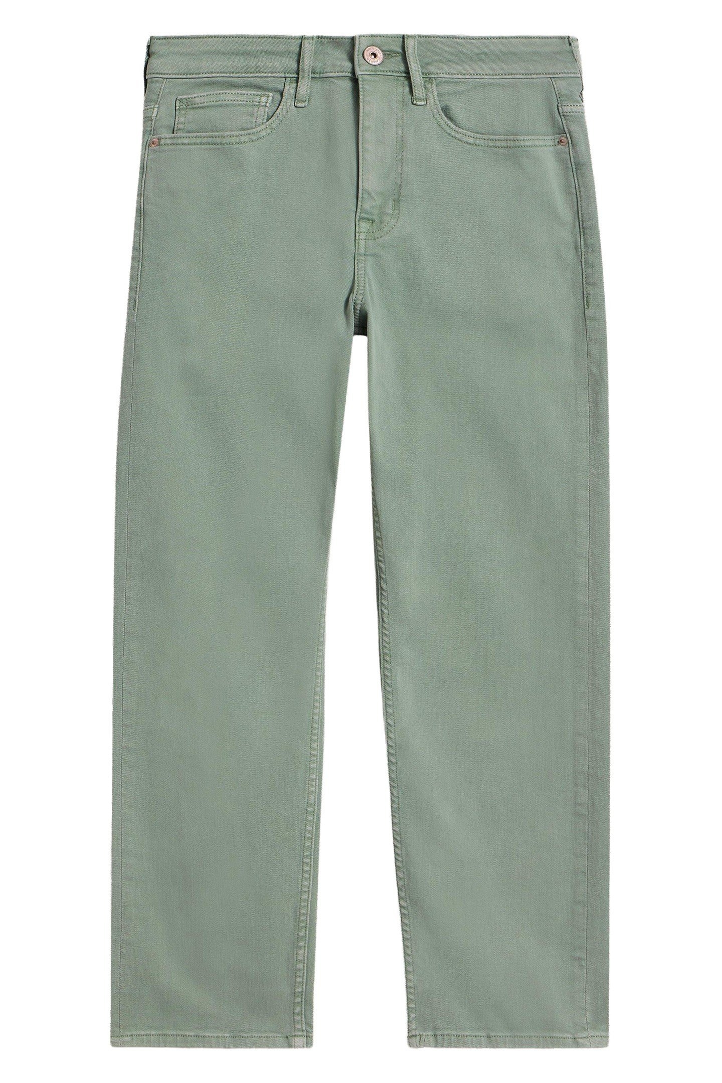 BLAKE STRAIGHT CROP JEAN MID GREEN 3