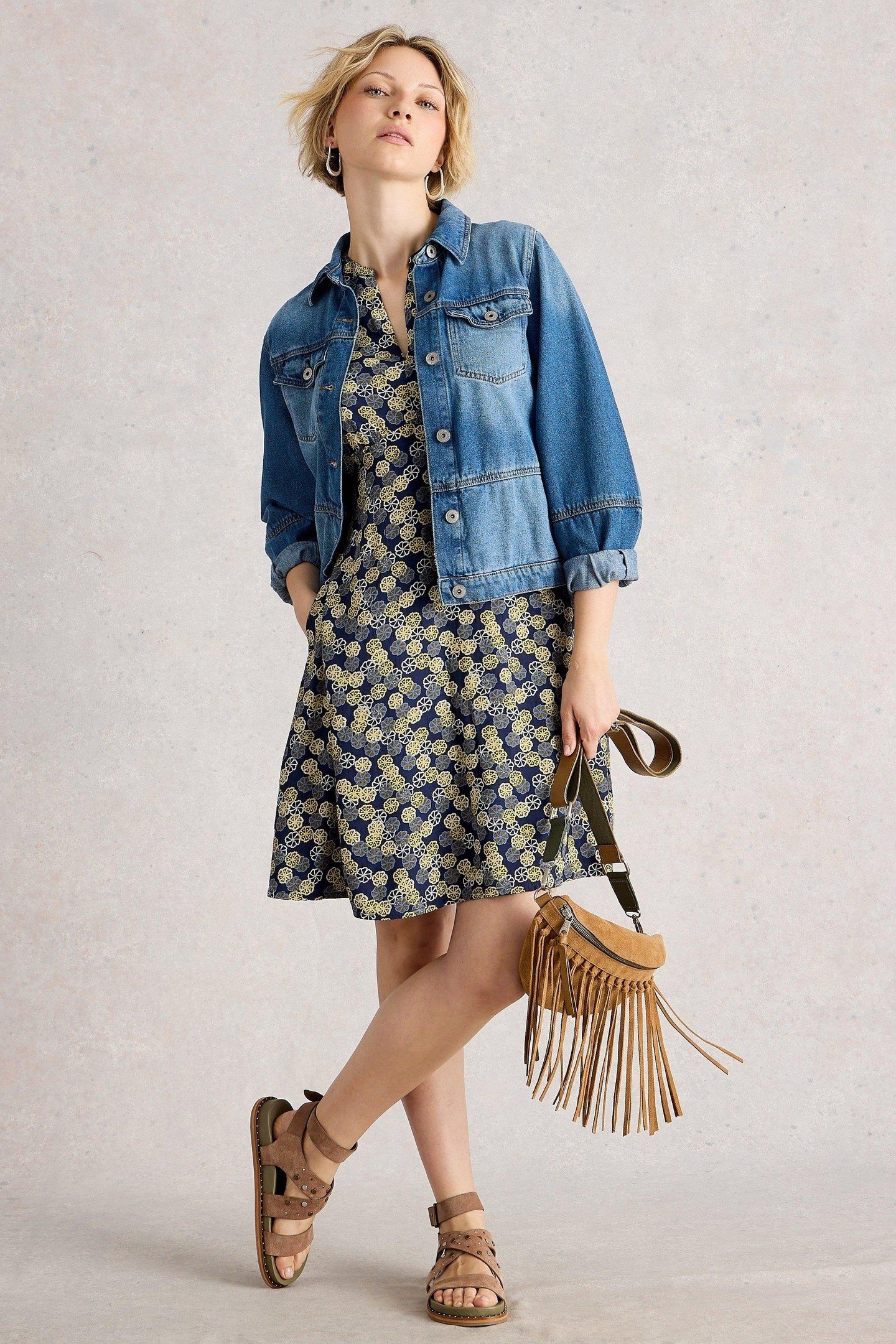 FRANCES DRESS NAVY MULTI 1