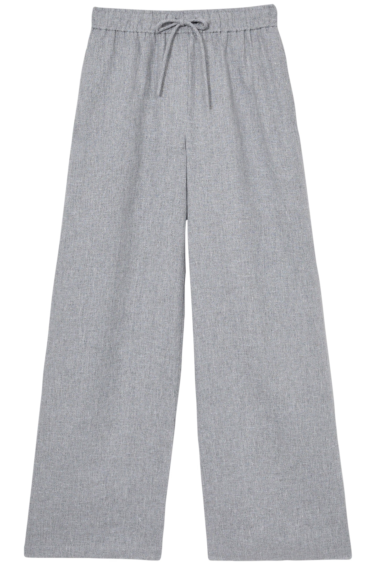 LINEN WIDE LEG TROUSER BLUE 4
