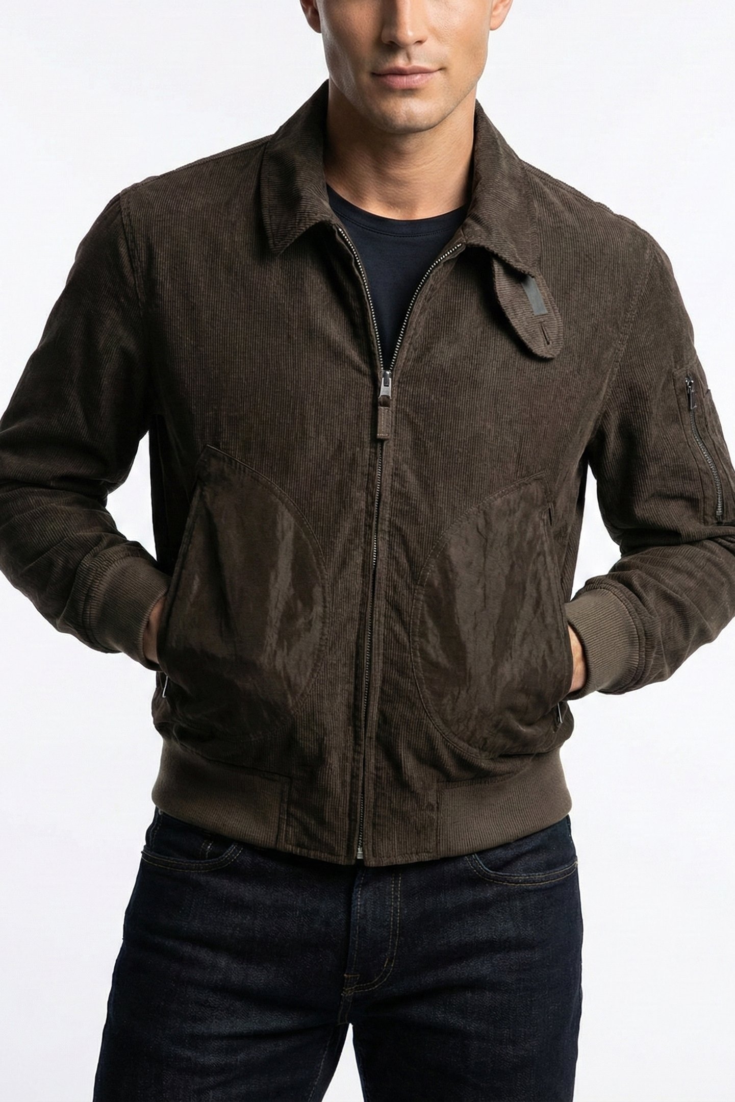 MASSIMO OSTI STUDIO – OUTERWEAR SHORT JACKET IN ECO LIMONTA 1