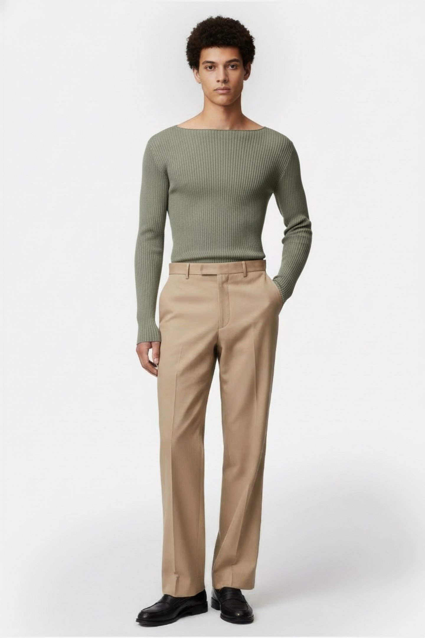 RICK OWENS – AL SWEATER GREEN 1