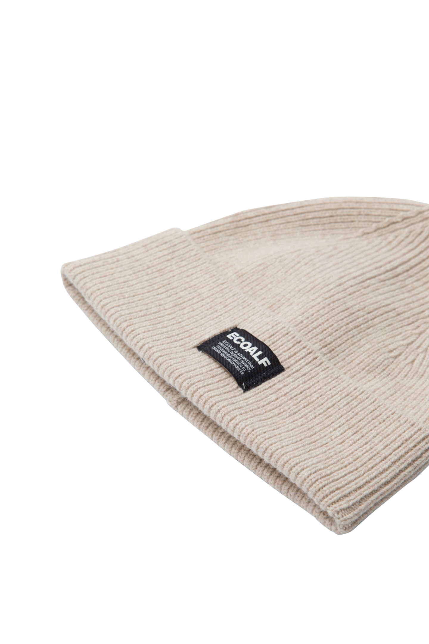 WOOLALF KIDS BEANIE TAUPE MELANGE 2