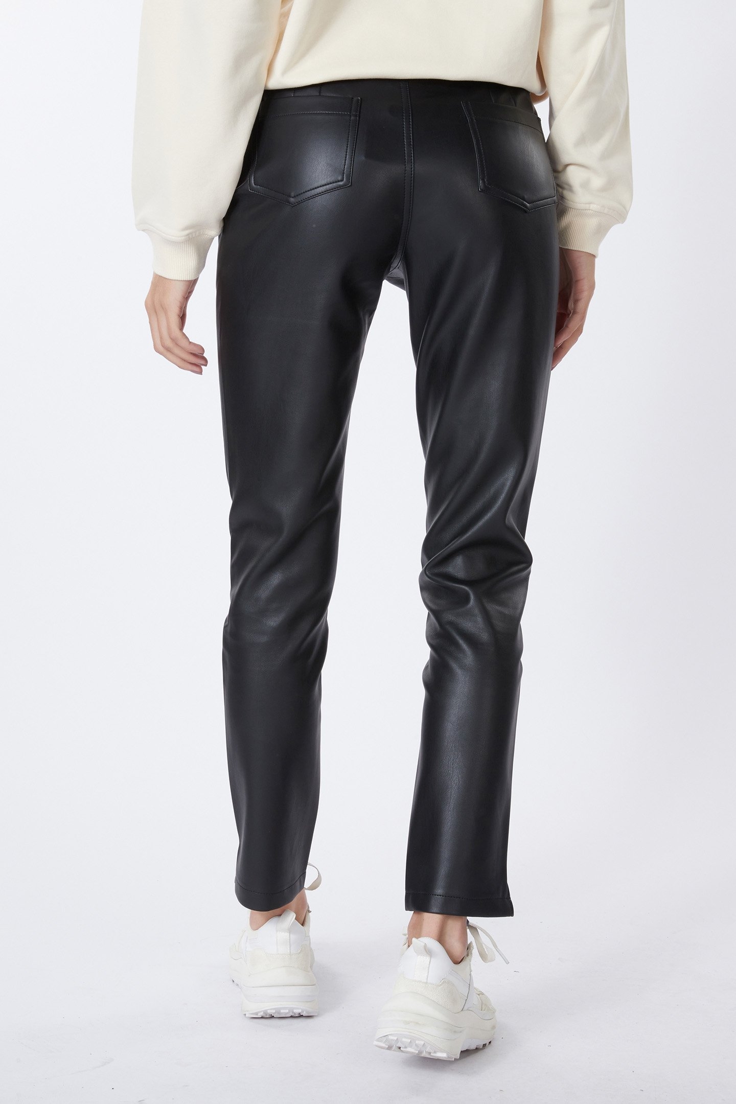 TREGGING SKINNY PU BLACK 3