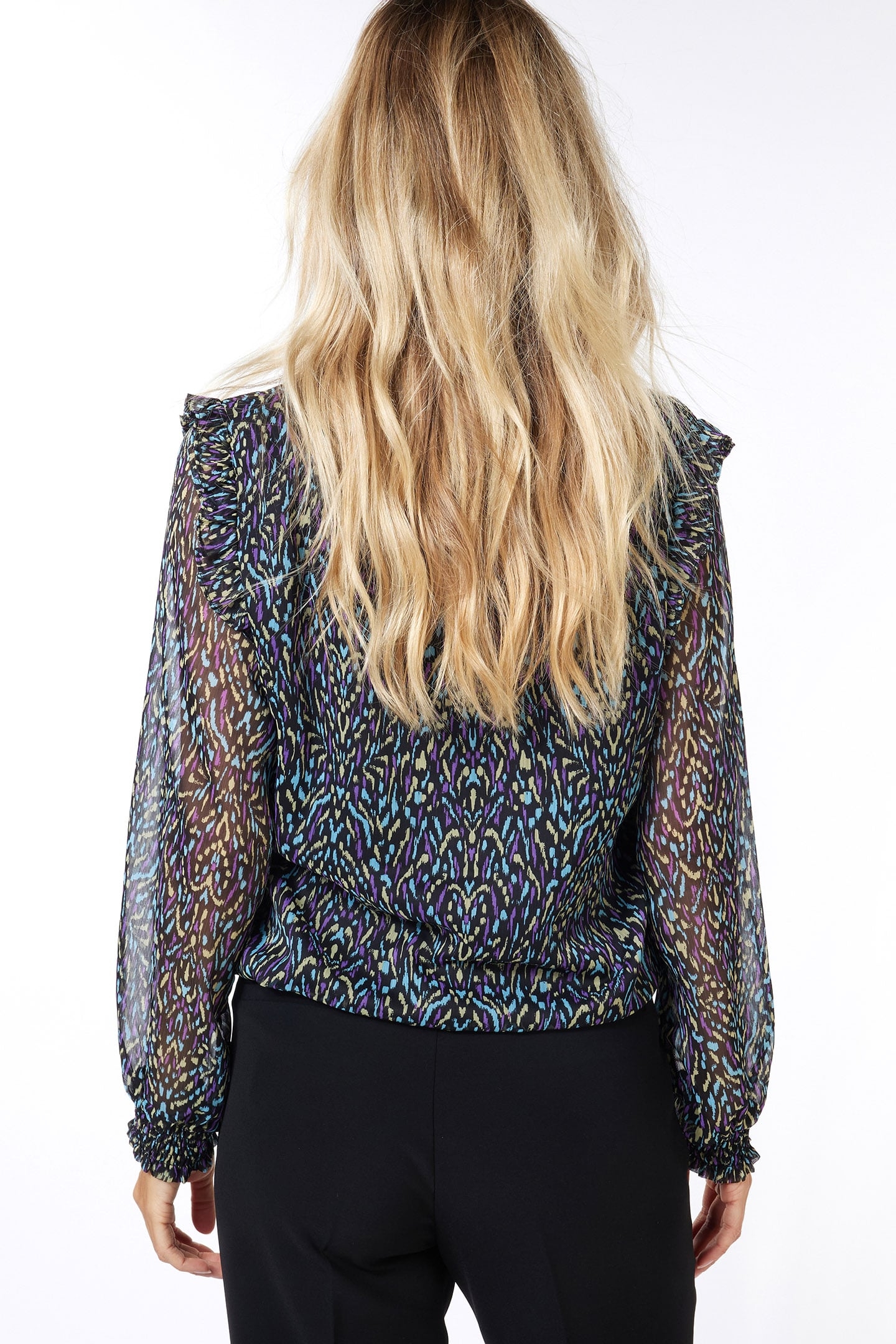 BLOUSE SMOCKED MAGICAL EARTH PRINT 4