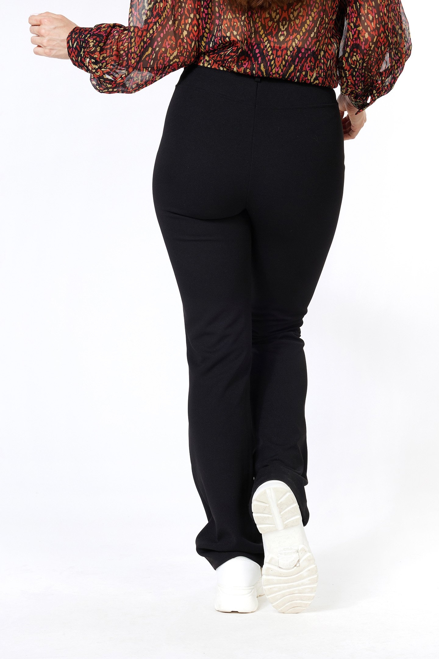 TROUSERS STRUCTURE FLAIR BLACK 3