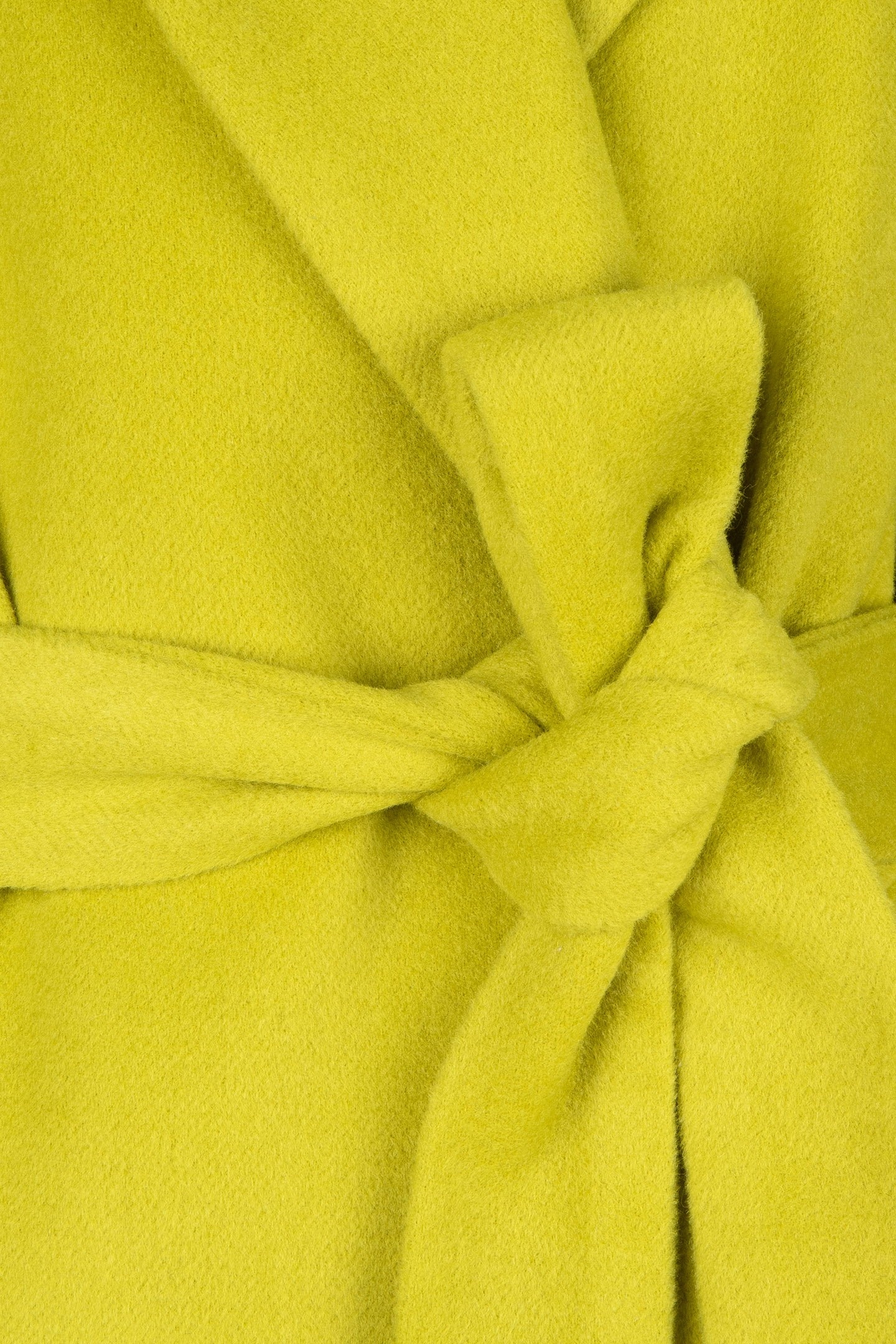 COAT LONG BELT LIME 8
