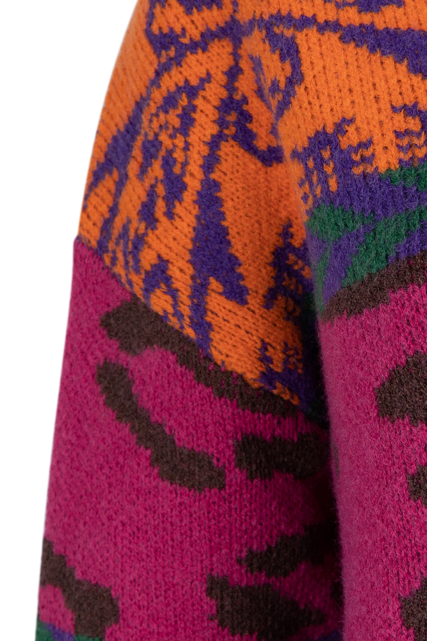 SWEATER JACQUARD COLORED FUCHSIA 8