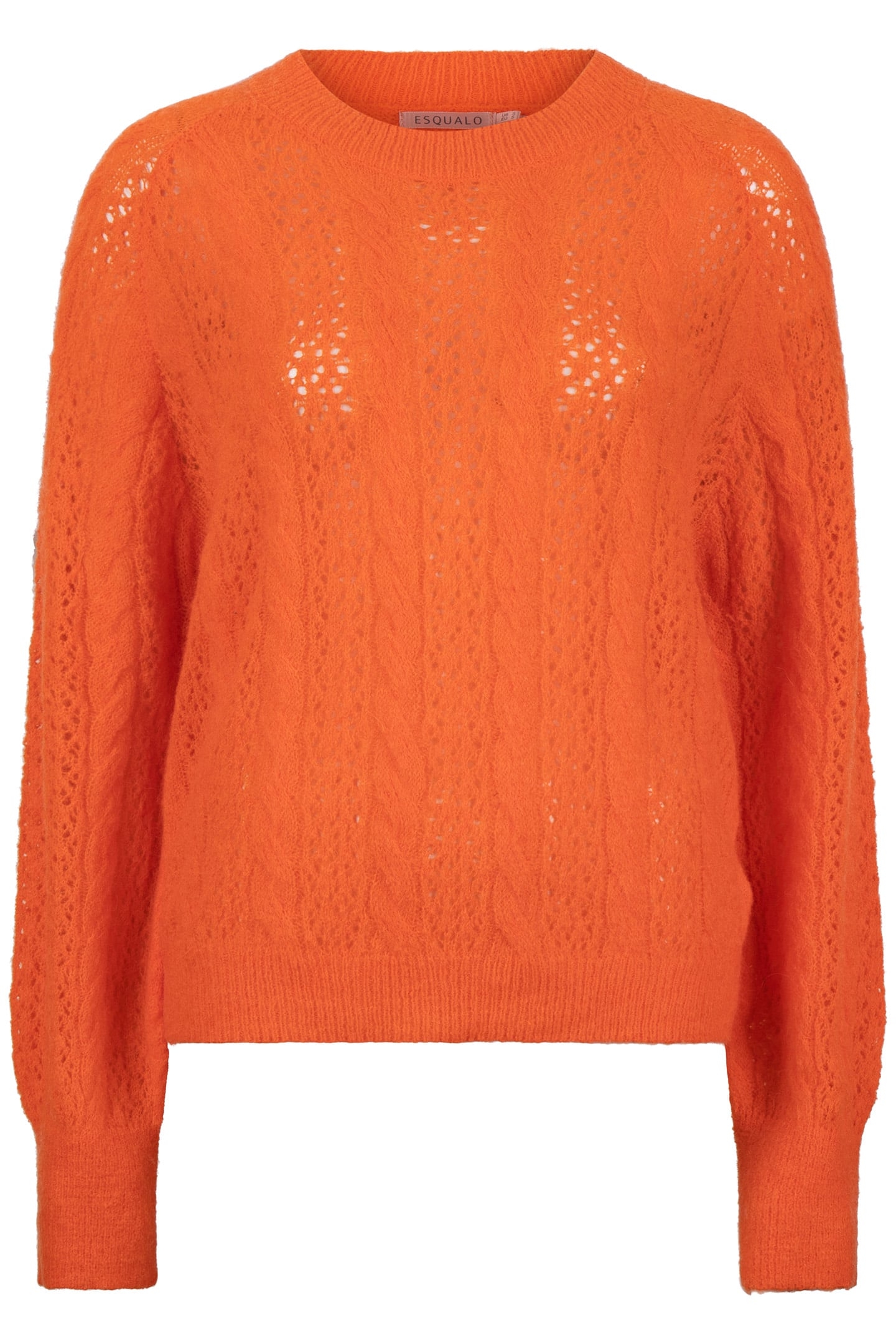 SWEATER CABLE AJOUR ORANGE 3