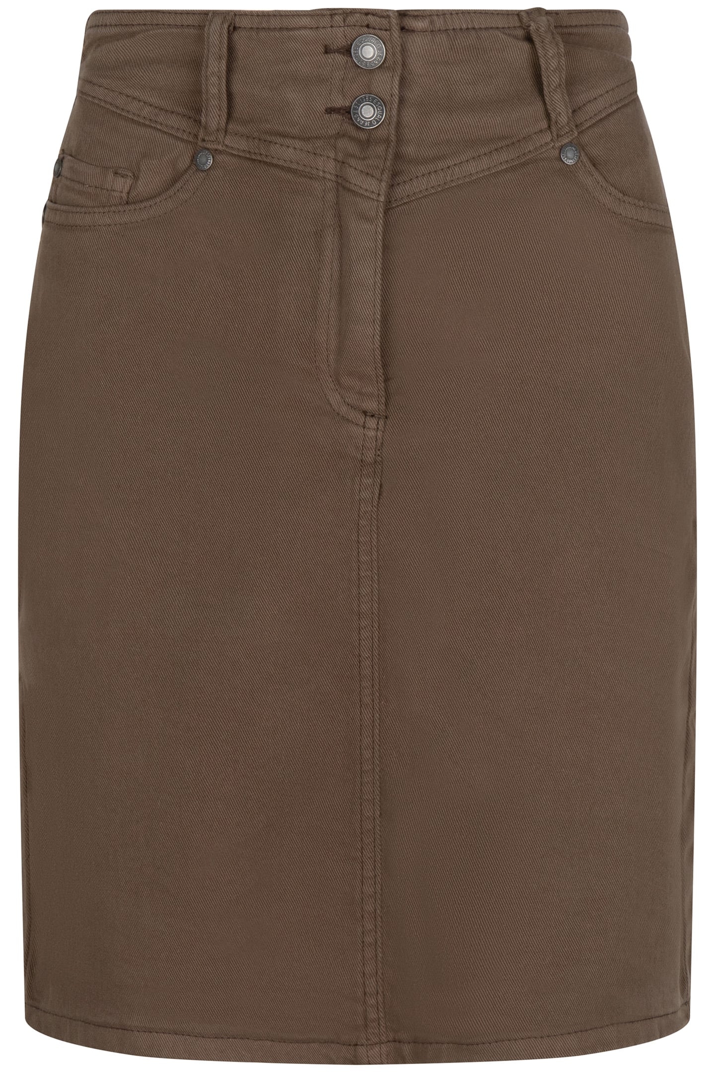 SKIRT COLORED DENIM ARMY GREEN 3