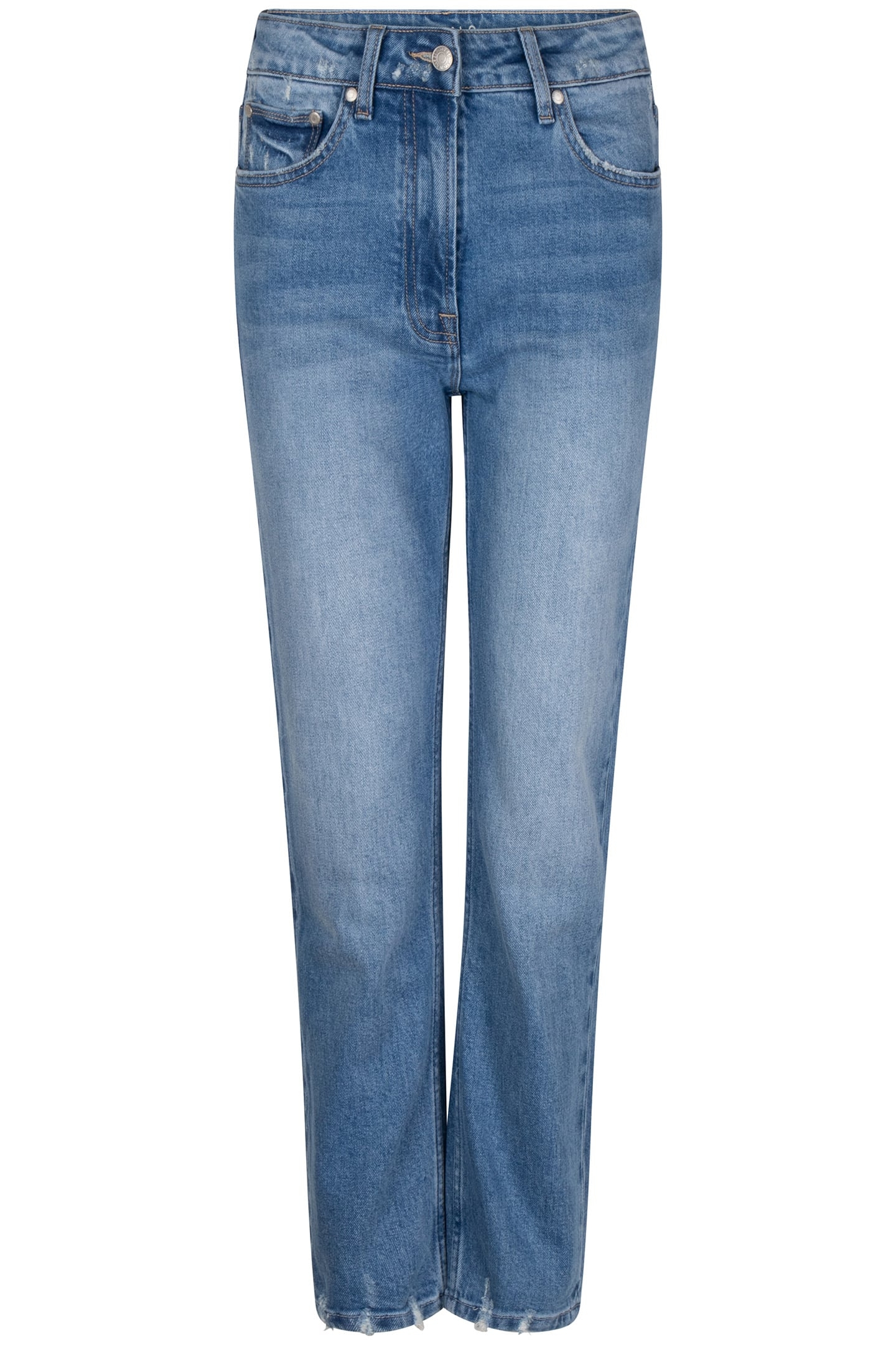 TROUSERS VINTAGE HIGH WAIST JEANS BLUE 4