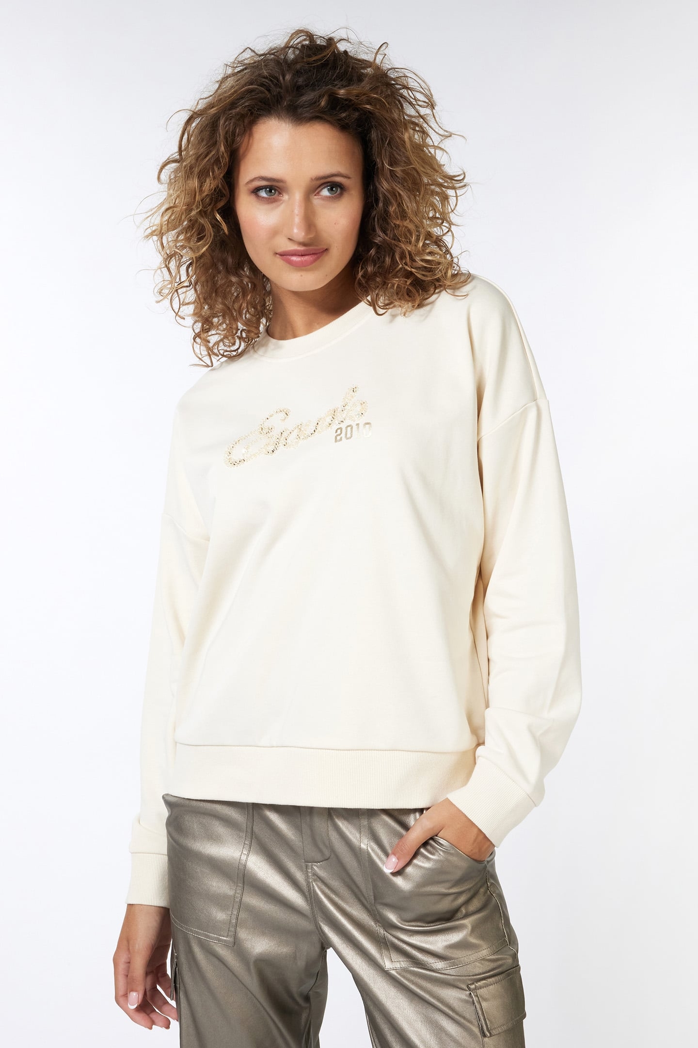 SWEATER OVERSIZED ESQUALO SWEAT LIGHT SAND 3