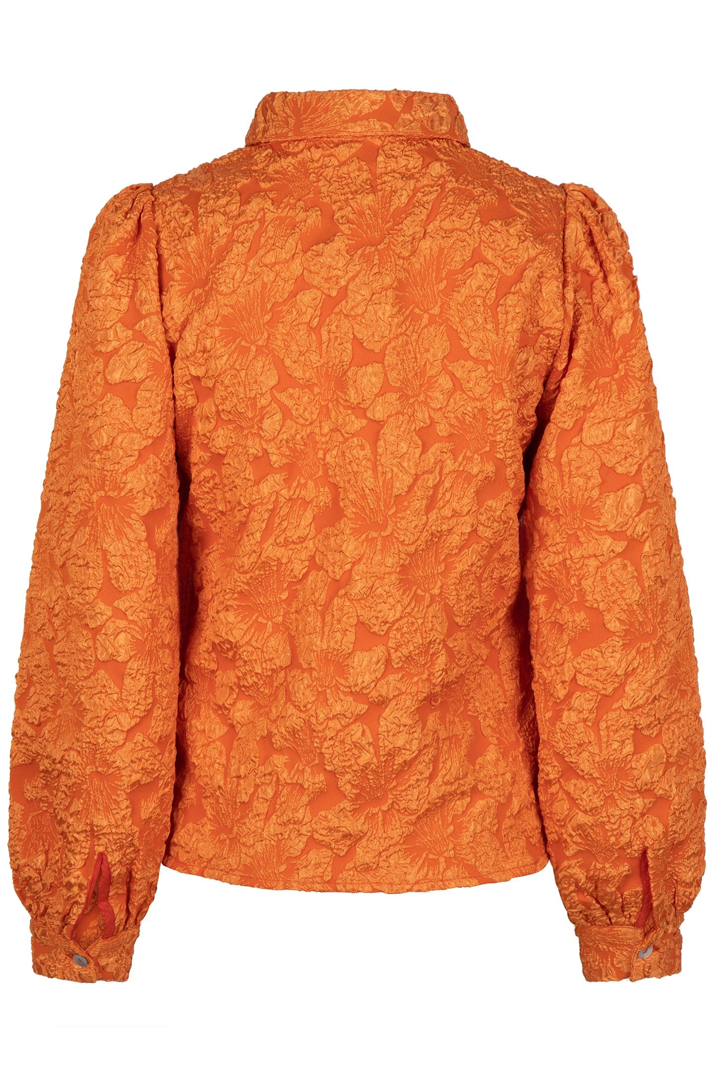 BLOUSE BASIC FLOWER JACQUARD PUMPKIN 7