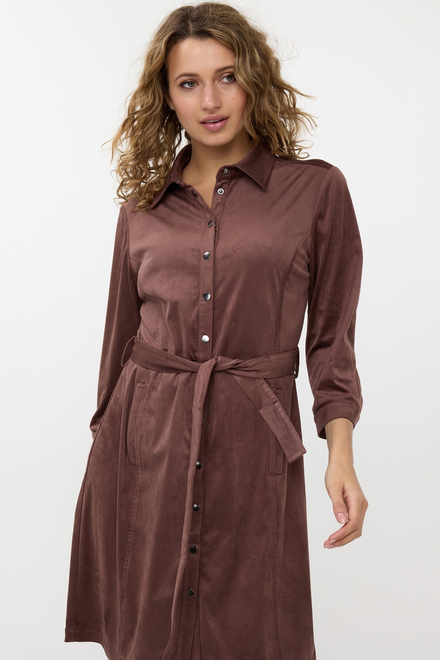 DRESS SUEDINE CHOCOLATE 2